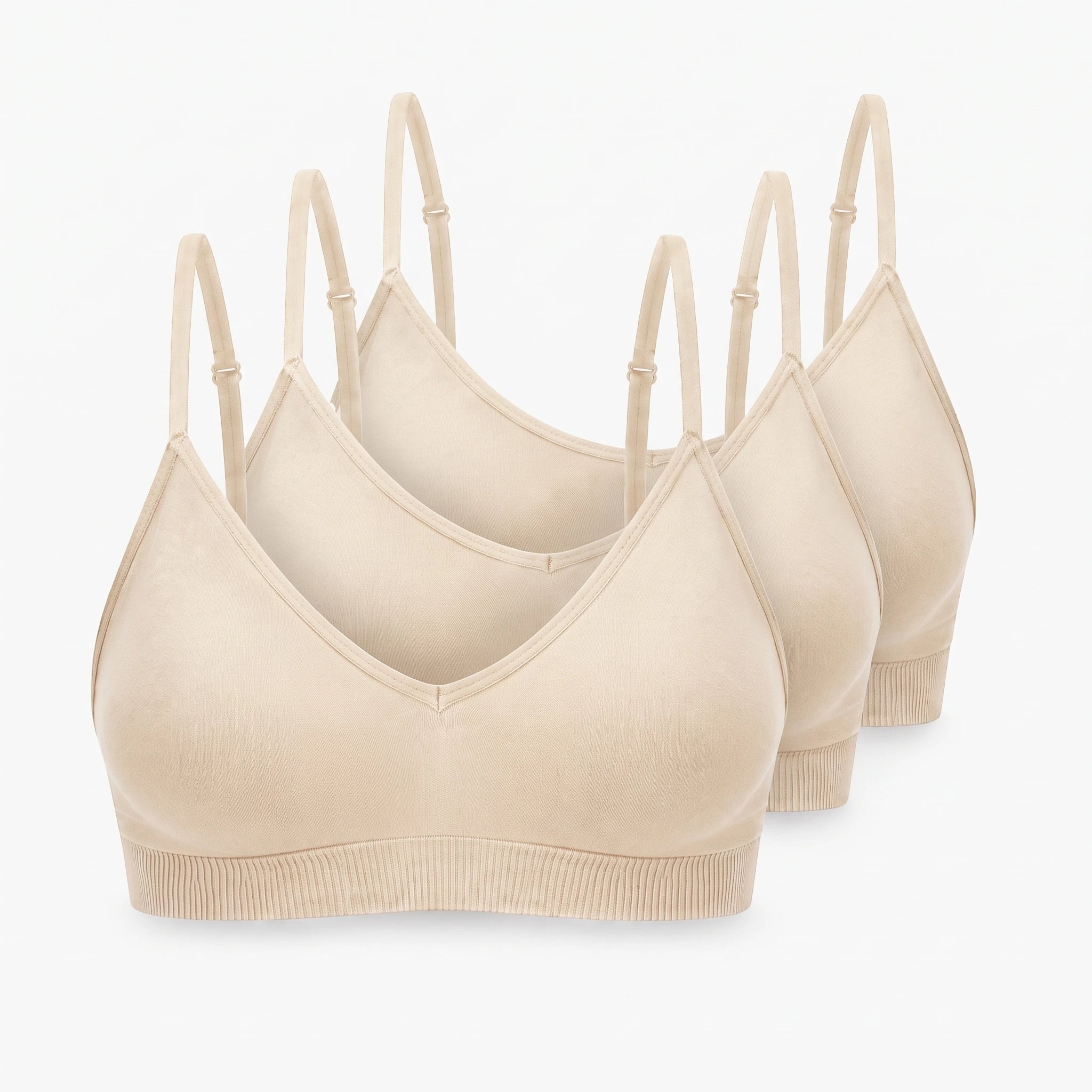 Seamless Triangel Bralette | Beige – 12