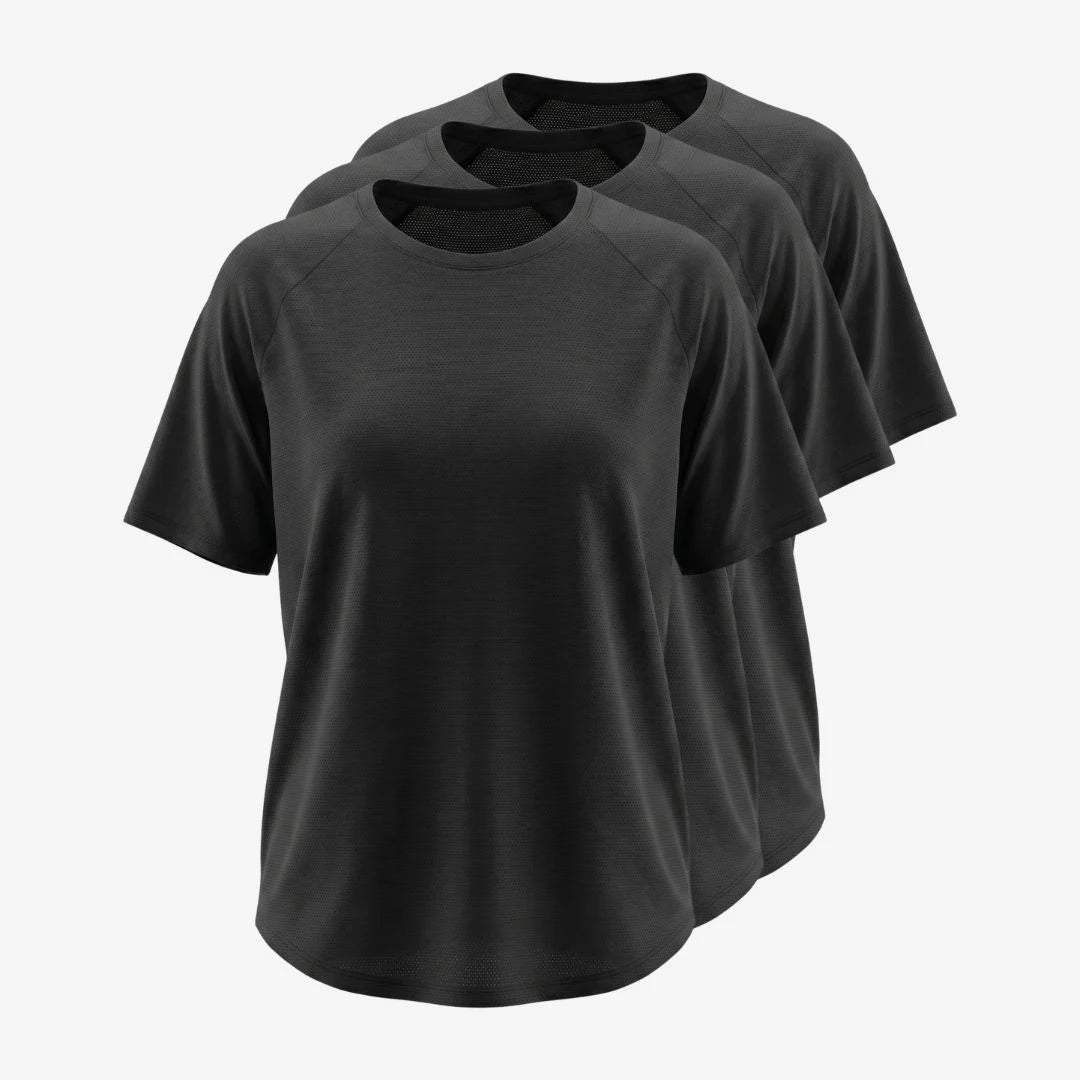 Sport Shirt Mesh Damen | Schwarz – 13