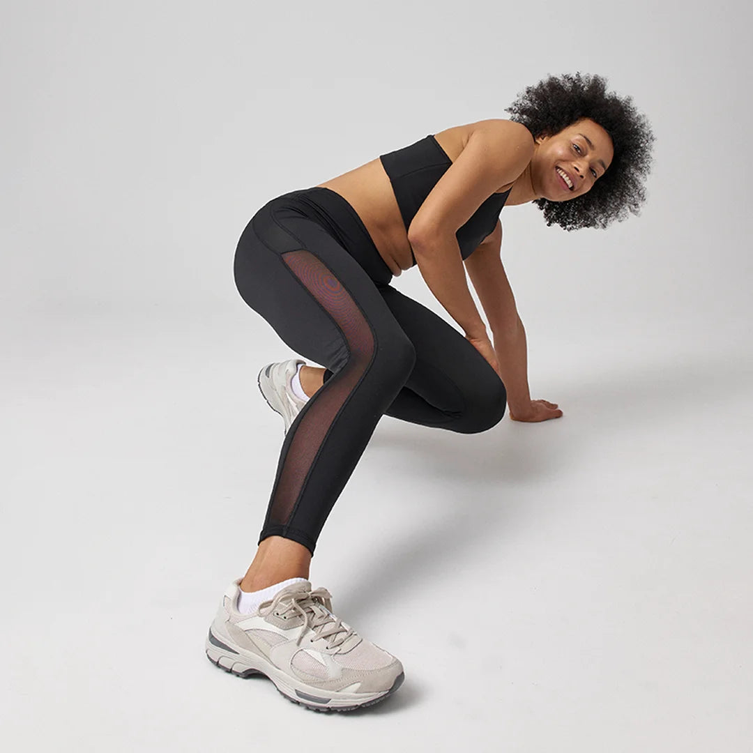 High Waist Leggings Mesh | Schwarz – 8