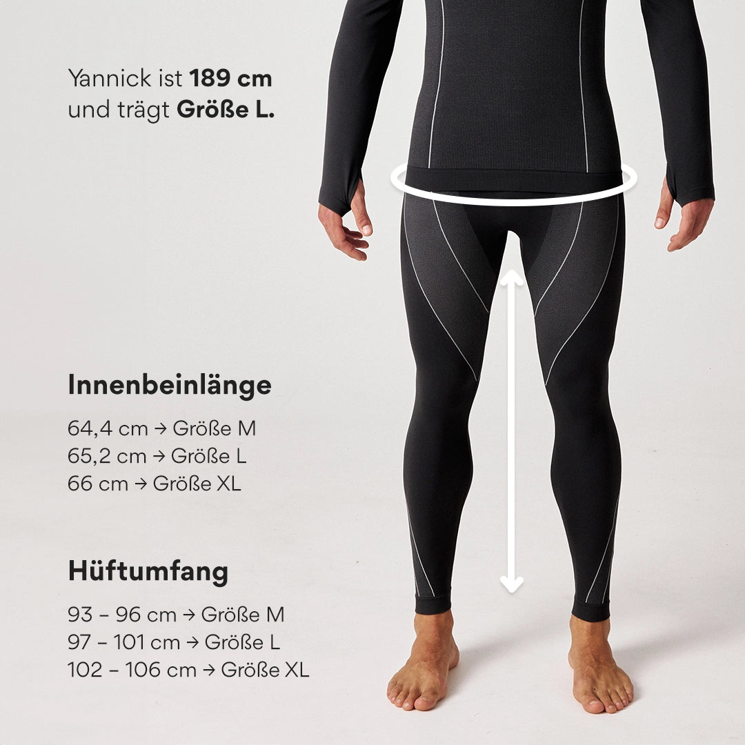 Thermounterhose Herren | Schwarz – 7