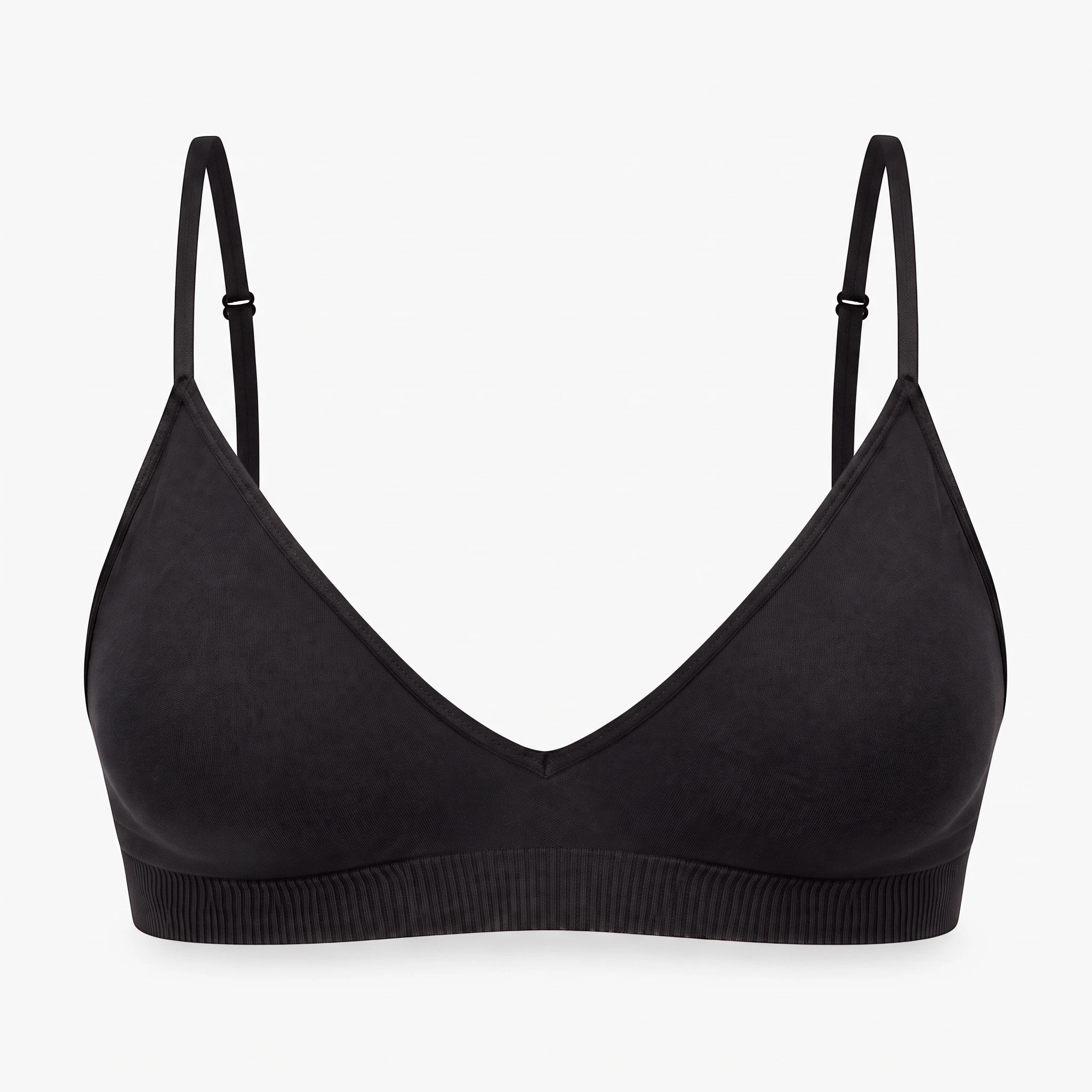 Seamless Triangel Bralette | Schwarz