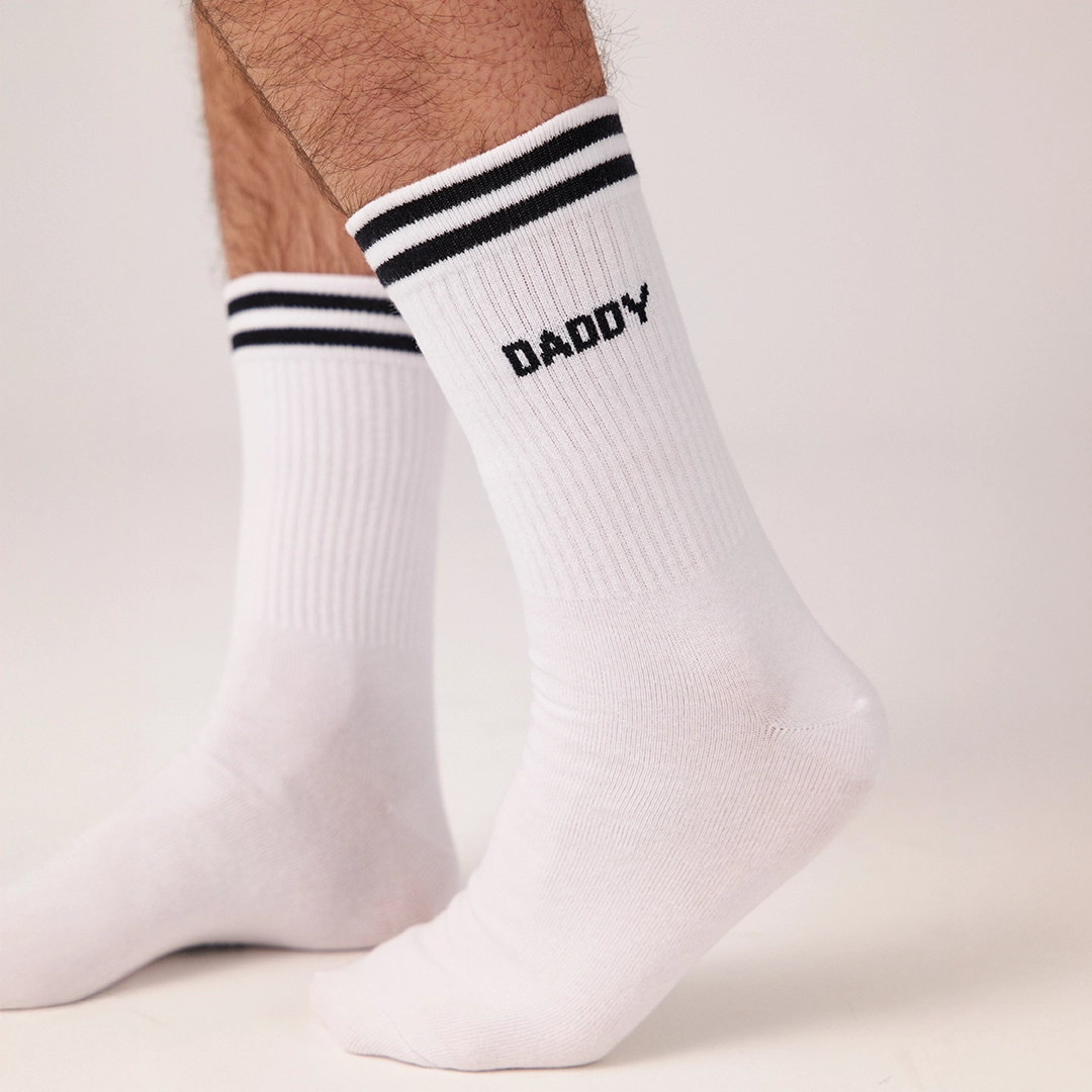 Familiensocken „Mommy, Daddy, Mini“ | Weiß – 5