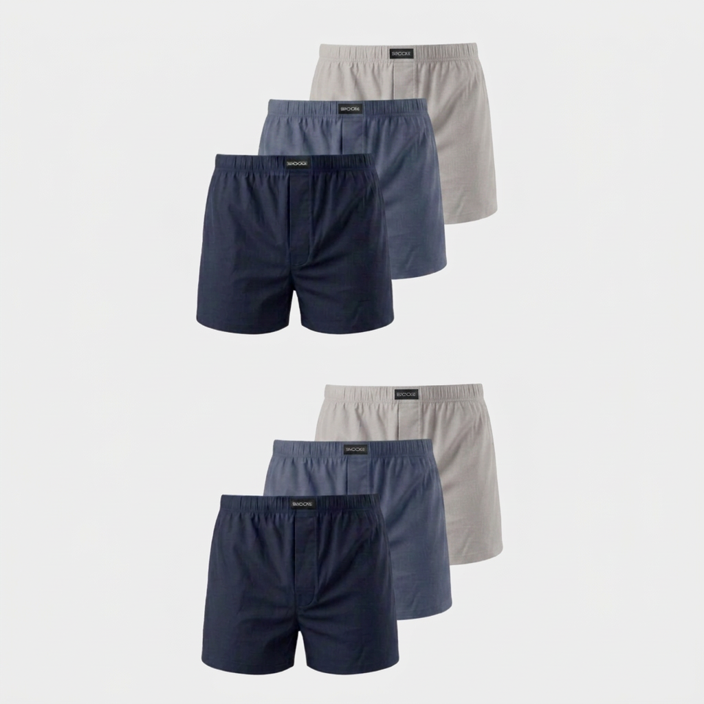 American Boxershorts Jersey | Mix (Dunkelblau/Blau/Hellgrau) – 9