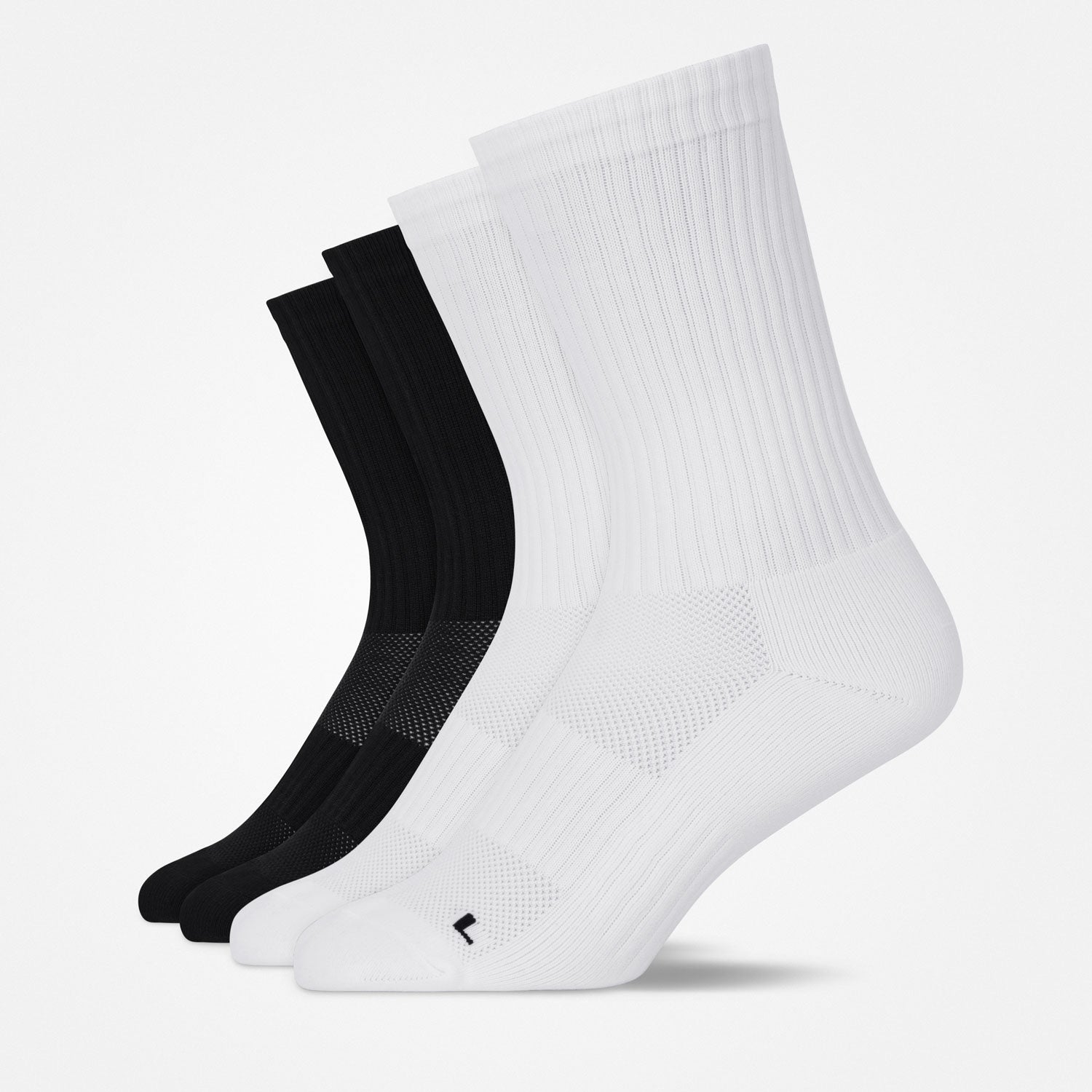 Hohe Laufsocken | Schwarz-Weiß – 9