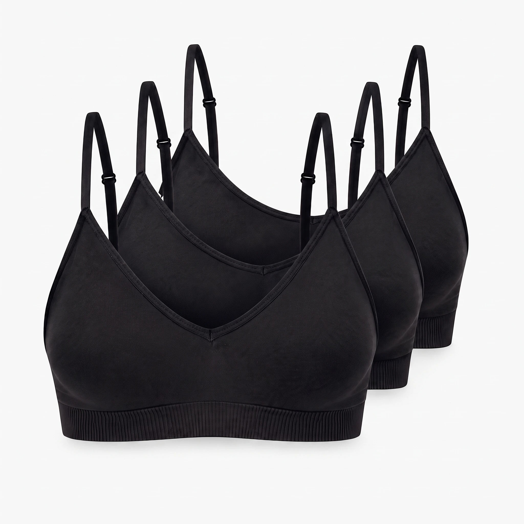 Seamless Triangel Bralette | Schwarz – 12