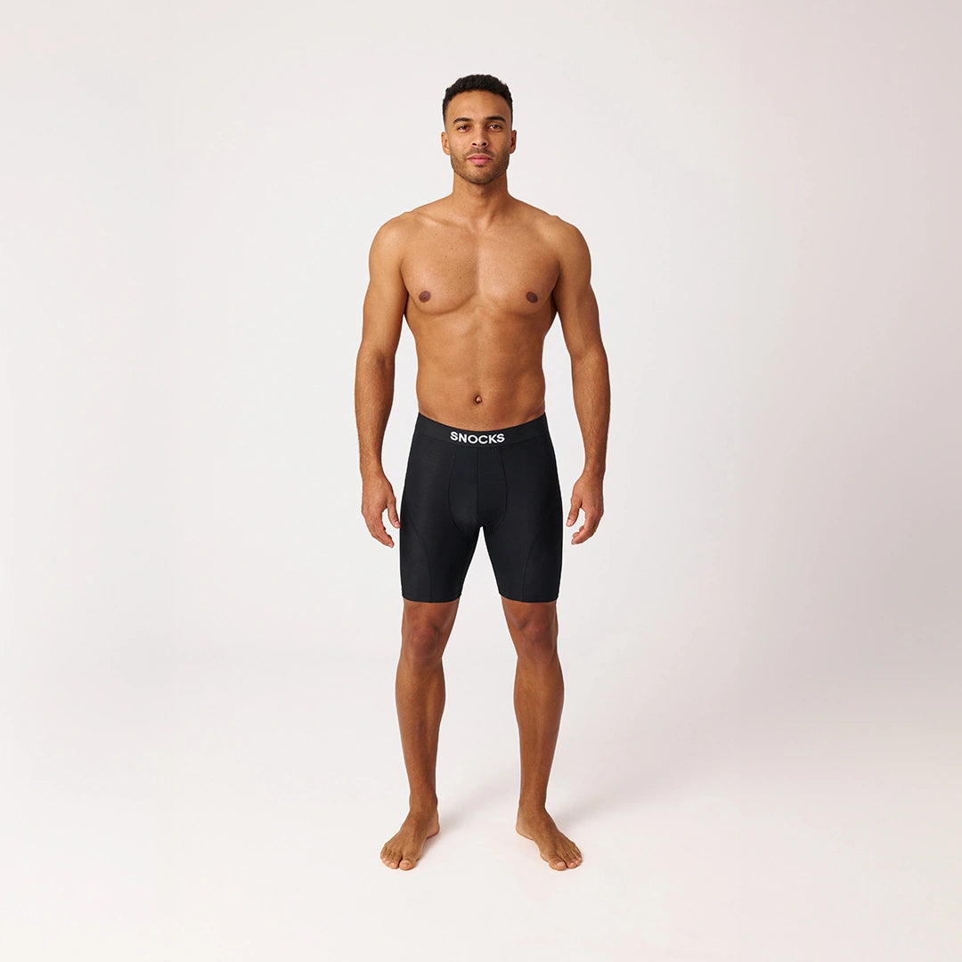 Lange Sport Boxershorts | Schwarz – 6