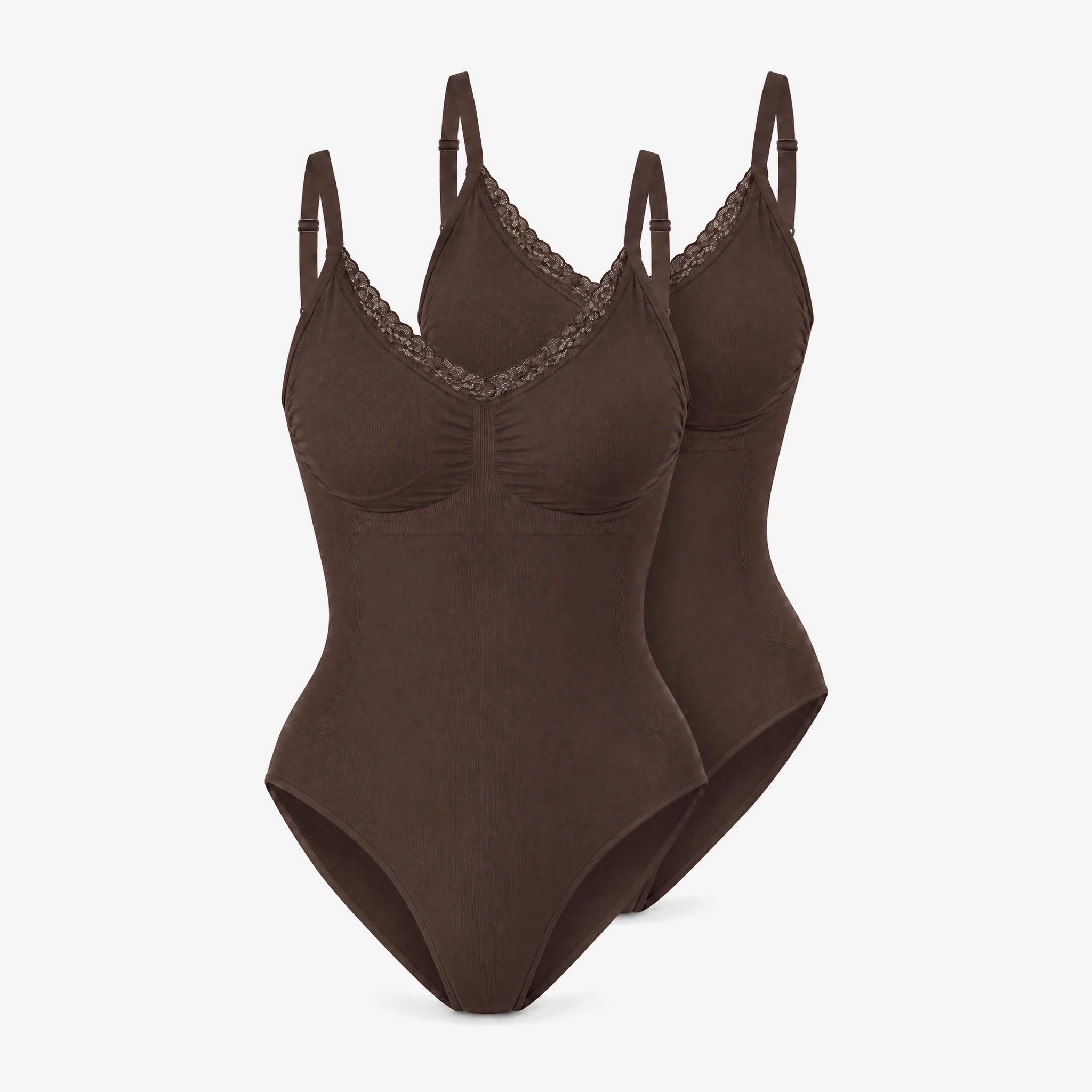 Shaping Body mit Spitze | Coffee Bean – 12