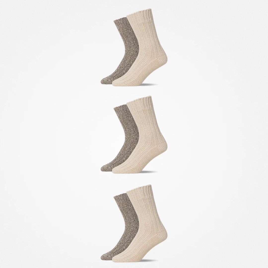 Norweger Socken | Mix (Offwhite/Braun) – 11