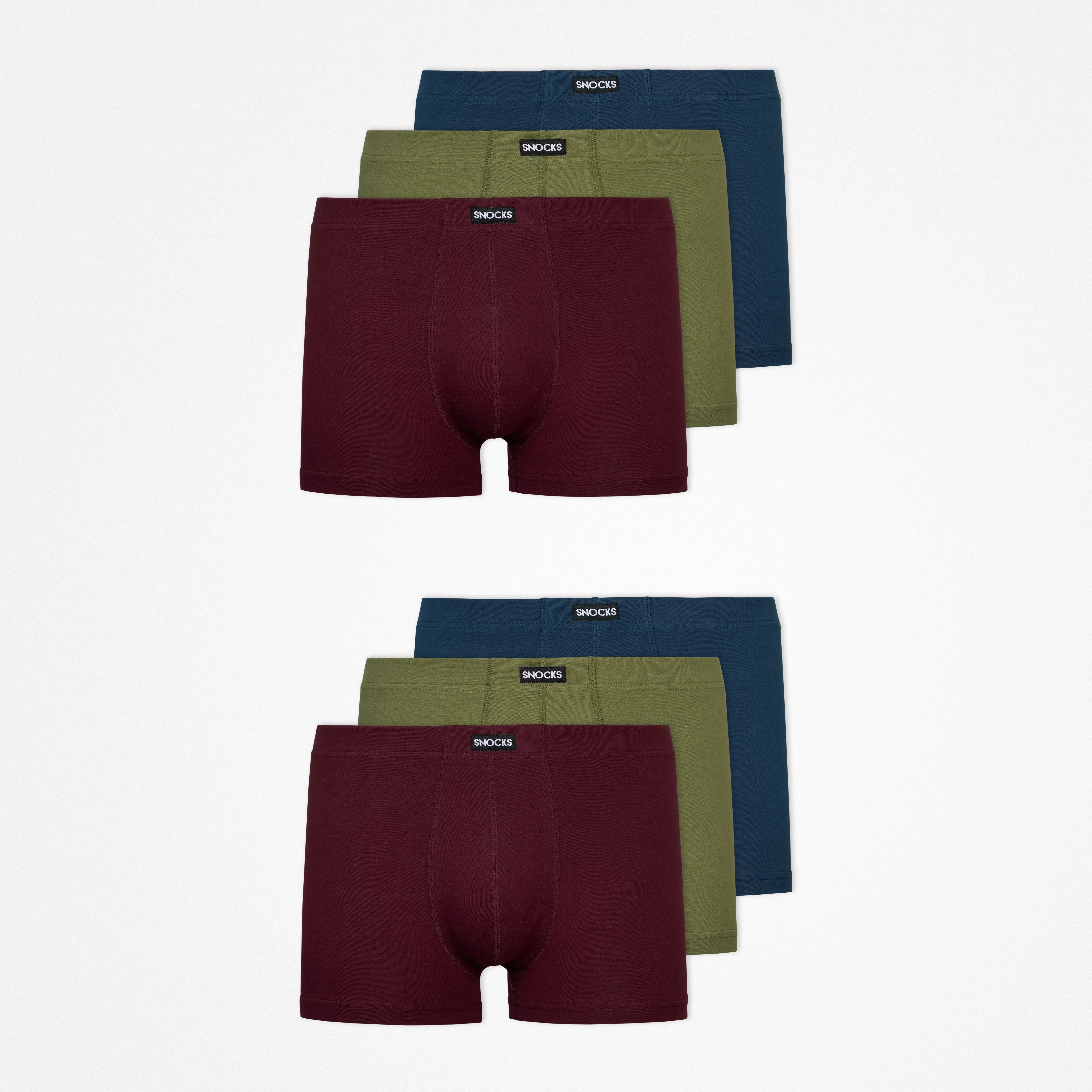 Retro Boxershorts | Mix (Rot/Olive/Blau) – 13
