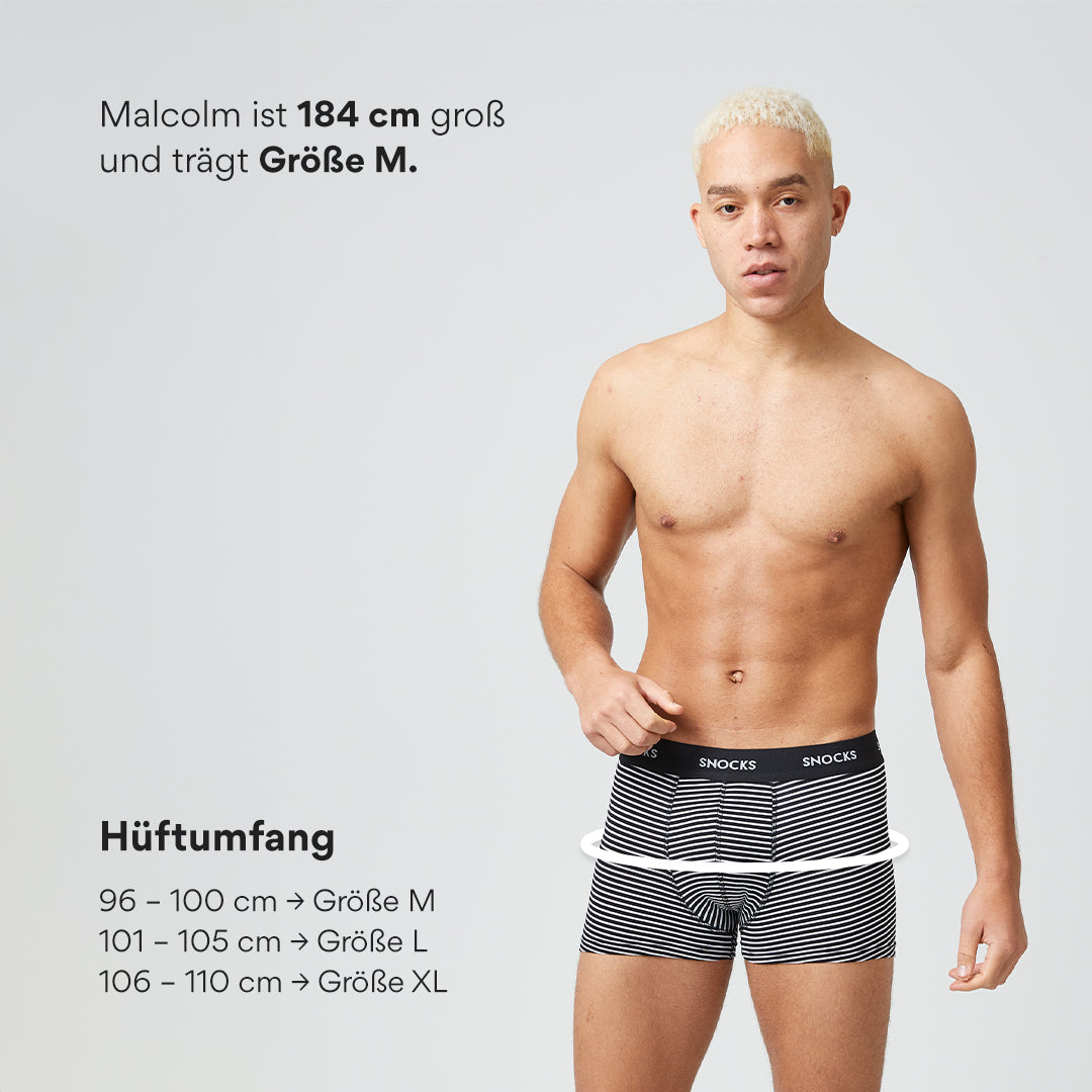Boxershorts mit Streifen | Schwarze Streifen – 6