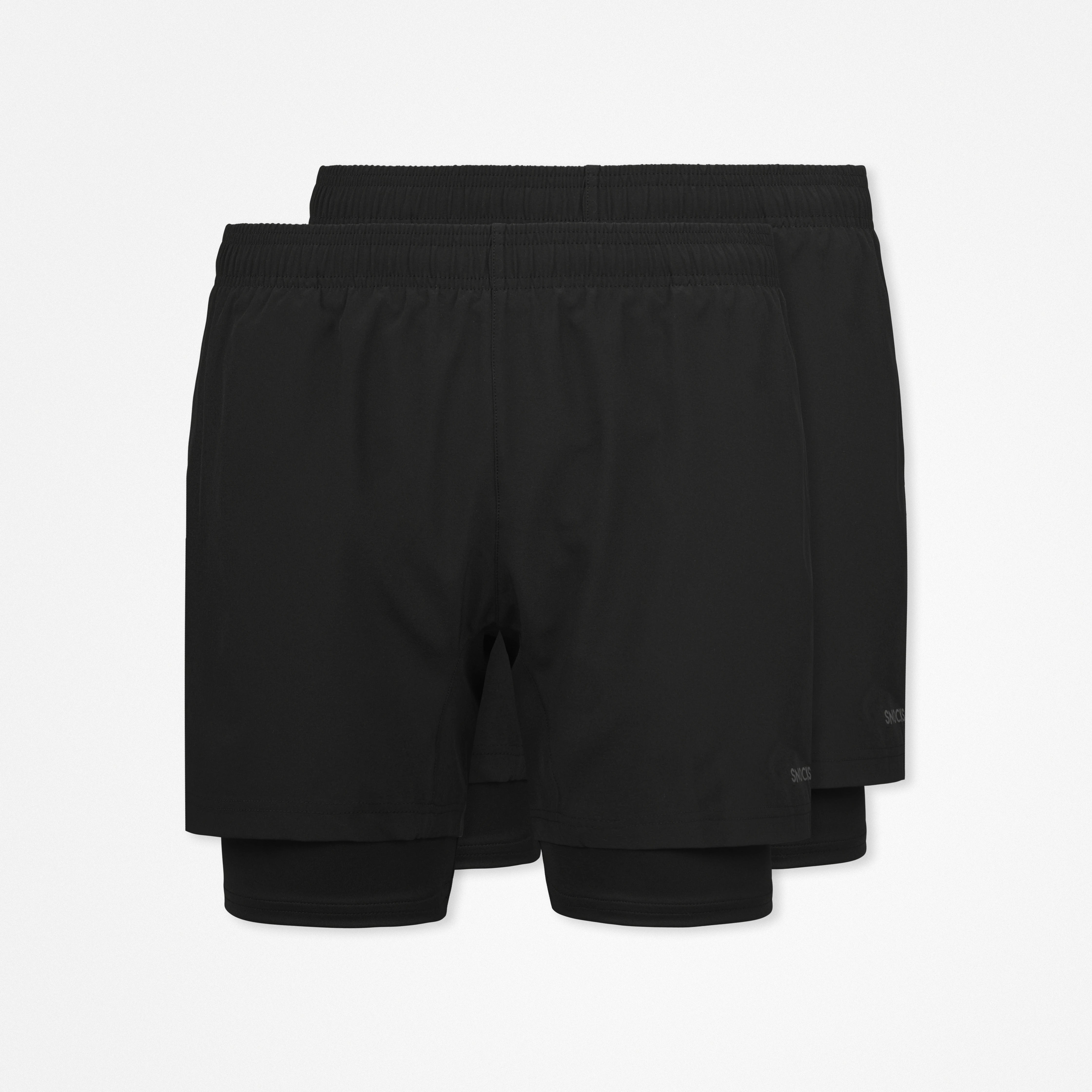 2 in 1 Shorts Herren | Schwarz – 11