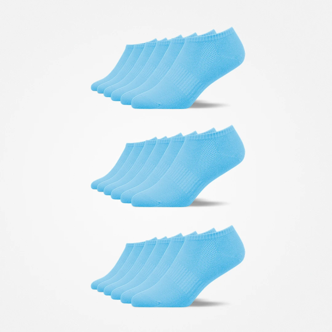 Kinder Sneaker Socken | Blau – 10