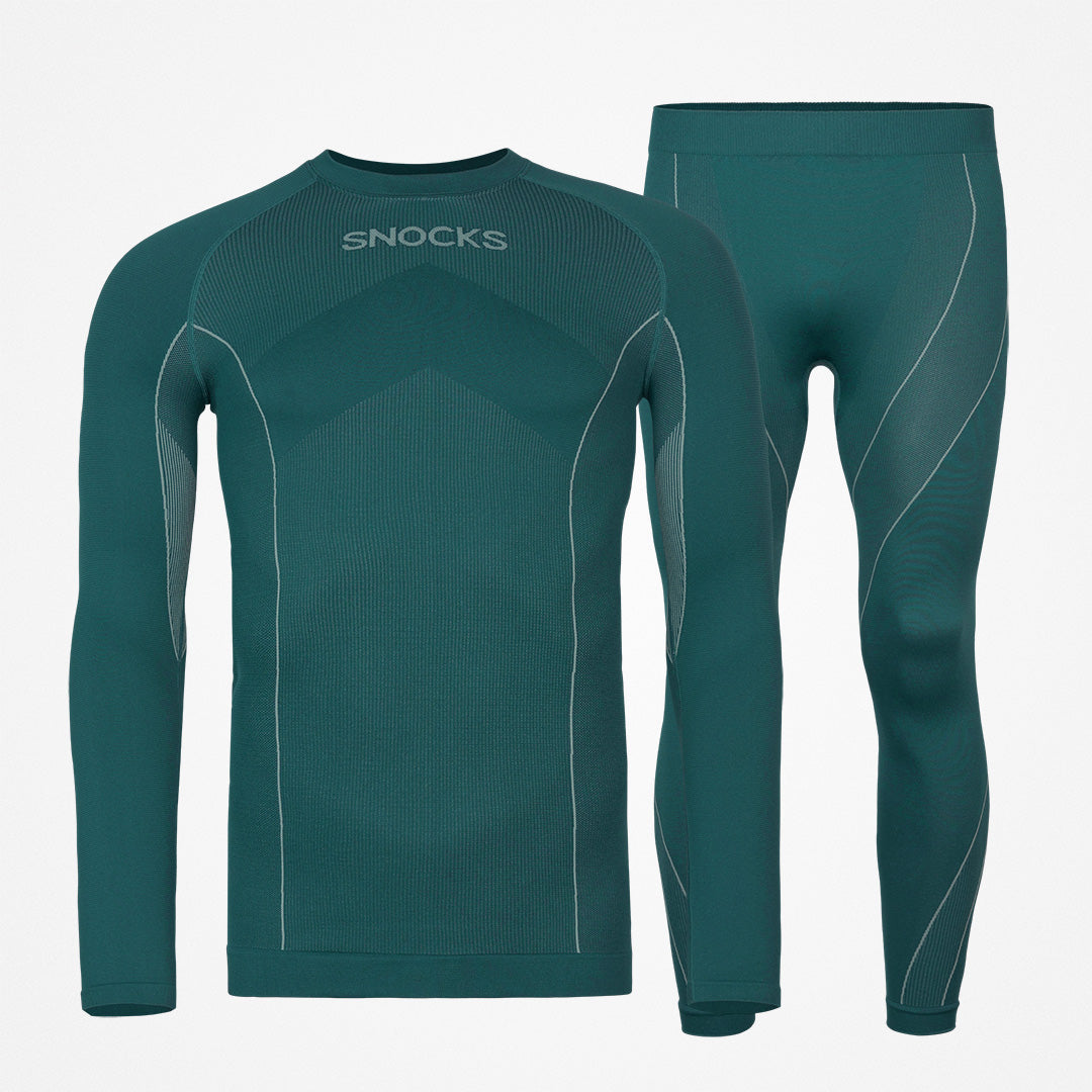 Thermounterwäsche Herren mit Daumenloch | Dunkelgrün – 9