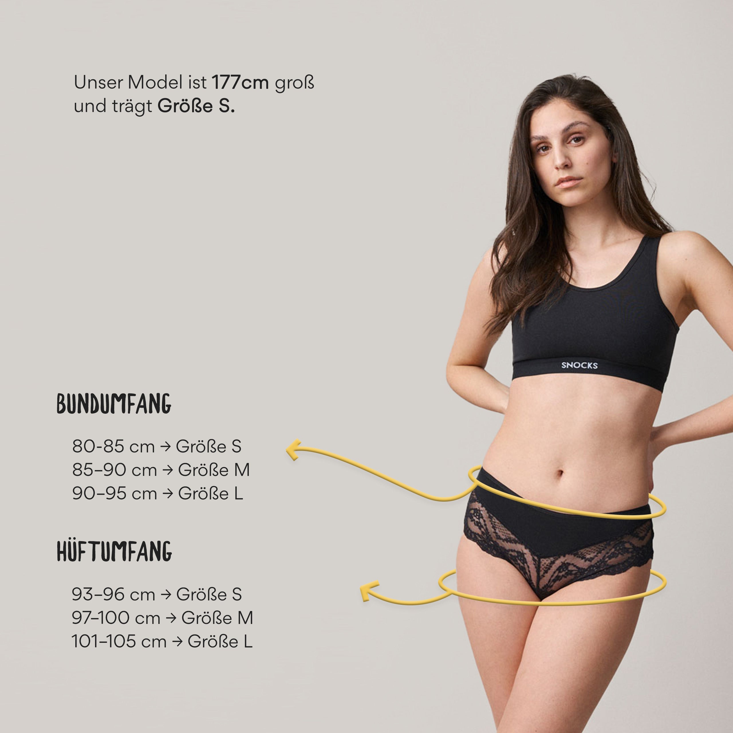 Hipster Panties mit Spitze | Schwarz – 12