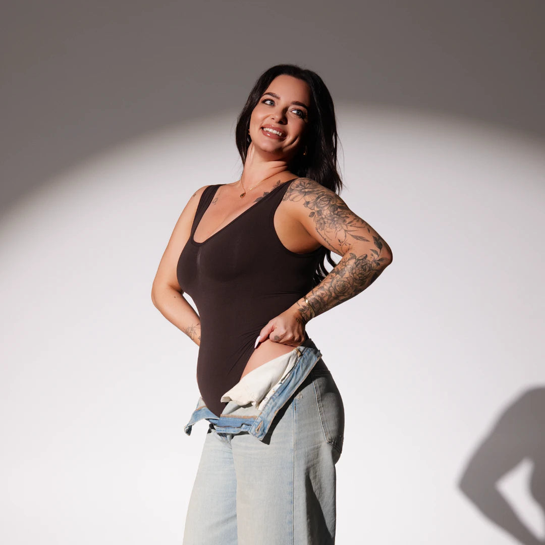 Shaping Body mit breiten Trägern | Coffee Bean – 5