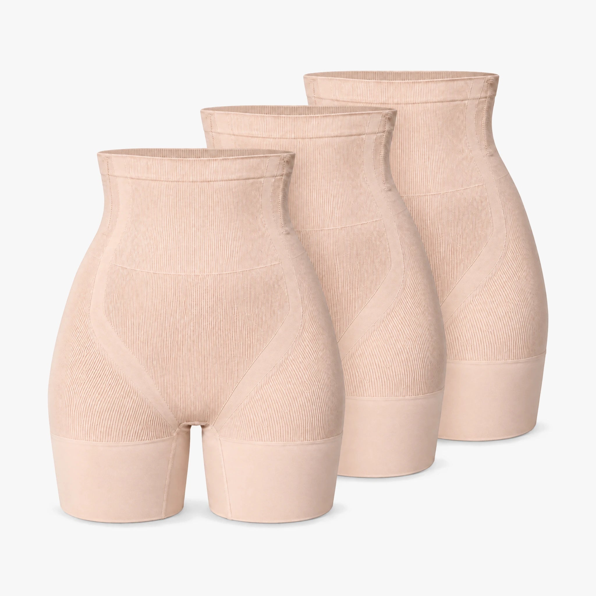 Stark formende Shaping Shorts High Waist | Beige – 14