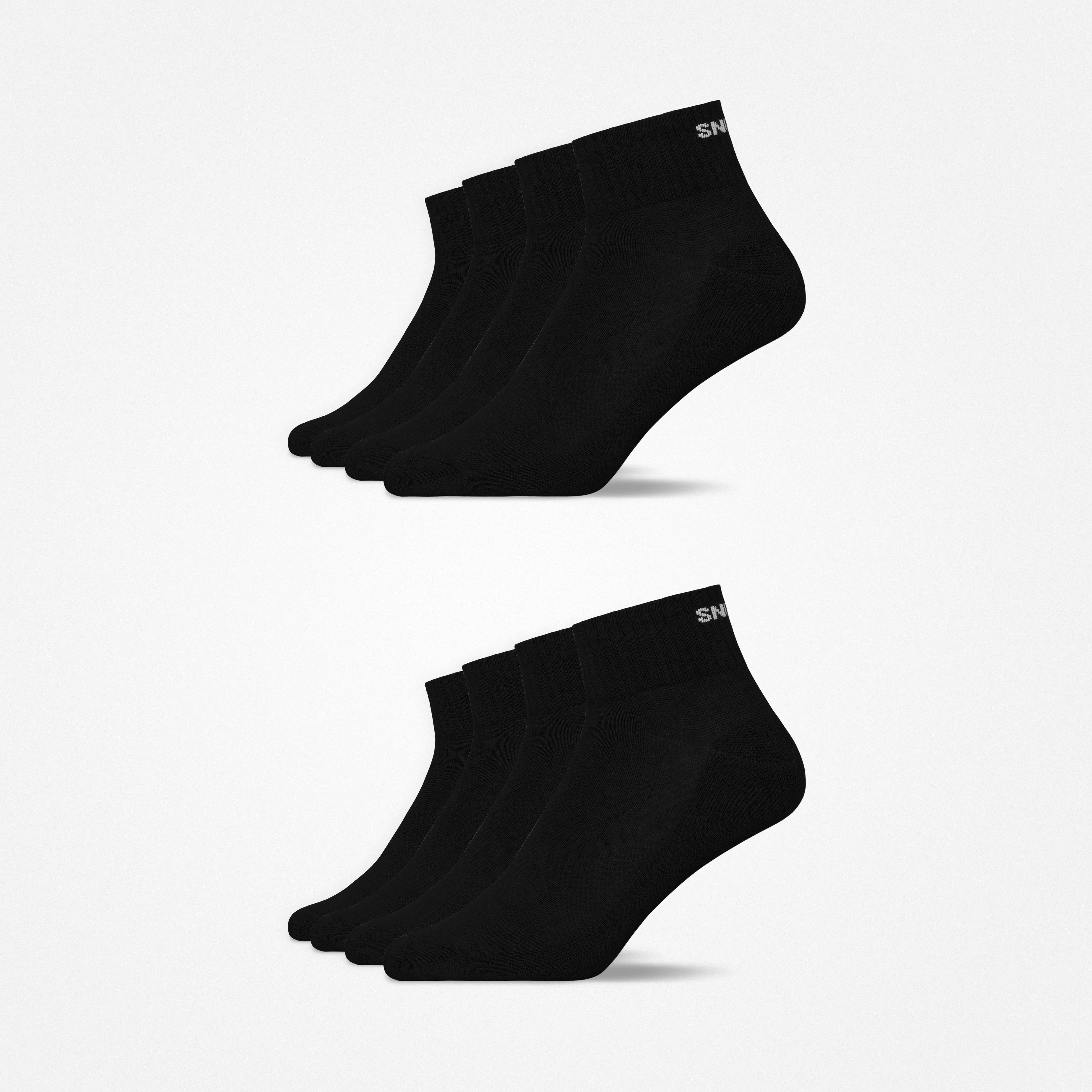 Retro Sneaker Socken | Schwarz (SNOCKS) – 10