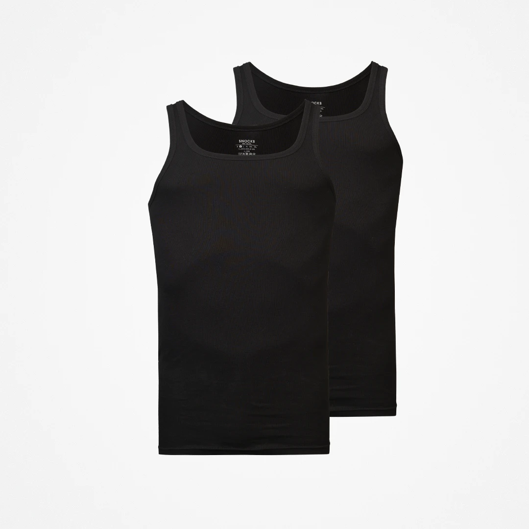 Unterhemd Tank Top Herren | Schwarz – 6