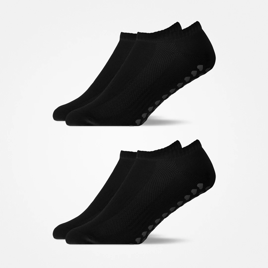 Pilates Socken knöchellang | Schwarz – 8