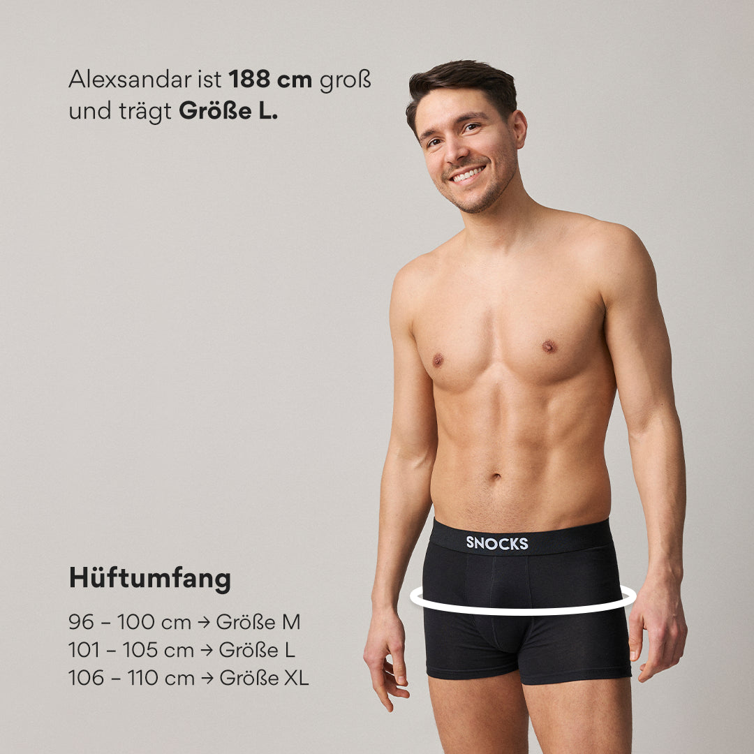 Premium Boxershorts aus Bambus | Schwarz – 9