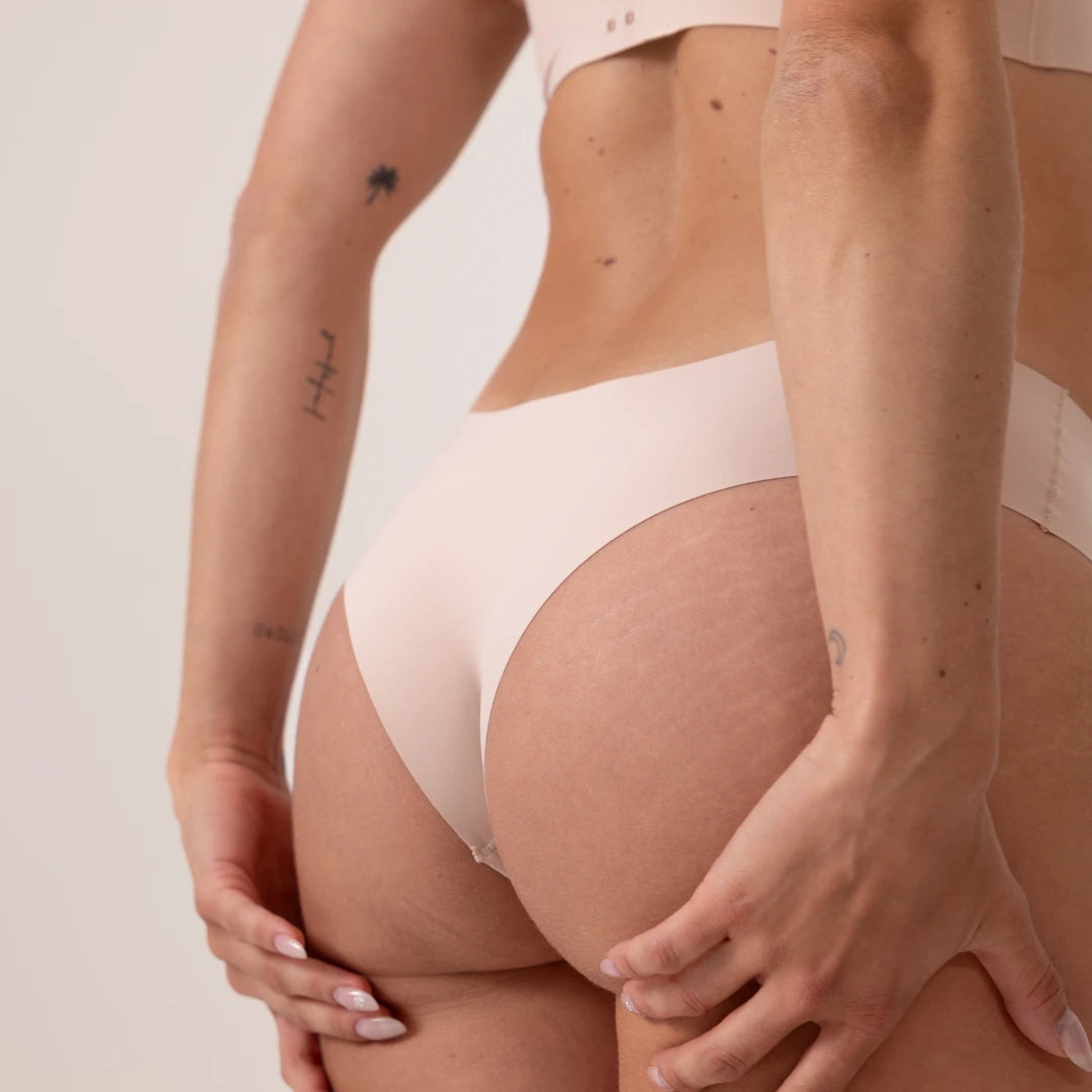 Microfiber Seamless Hipster | Beige – 4