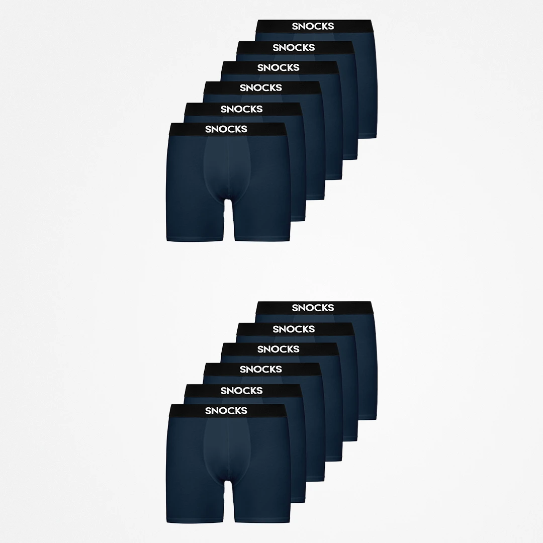 Lange Boxershorts | Dunkelblau – 12