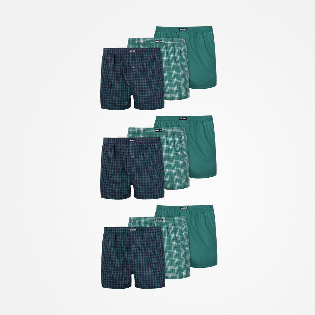 American Boxershorts | Mix (Grüne Muster) – 11