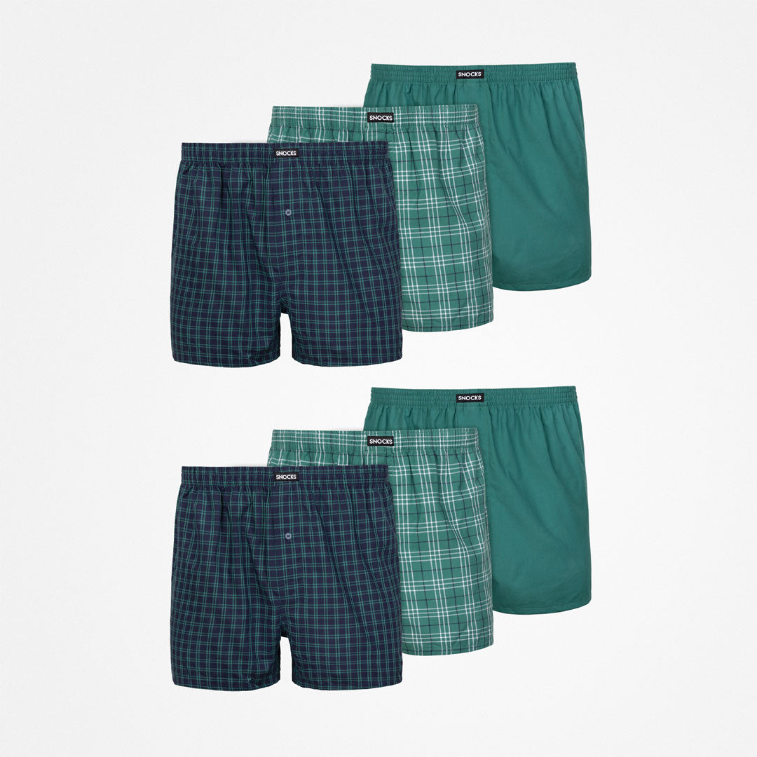 American Boxershorts | Mix (Grüne Muster) – 10