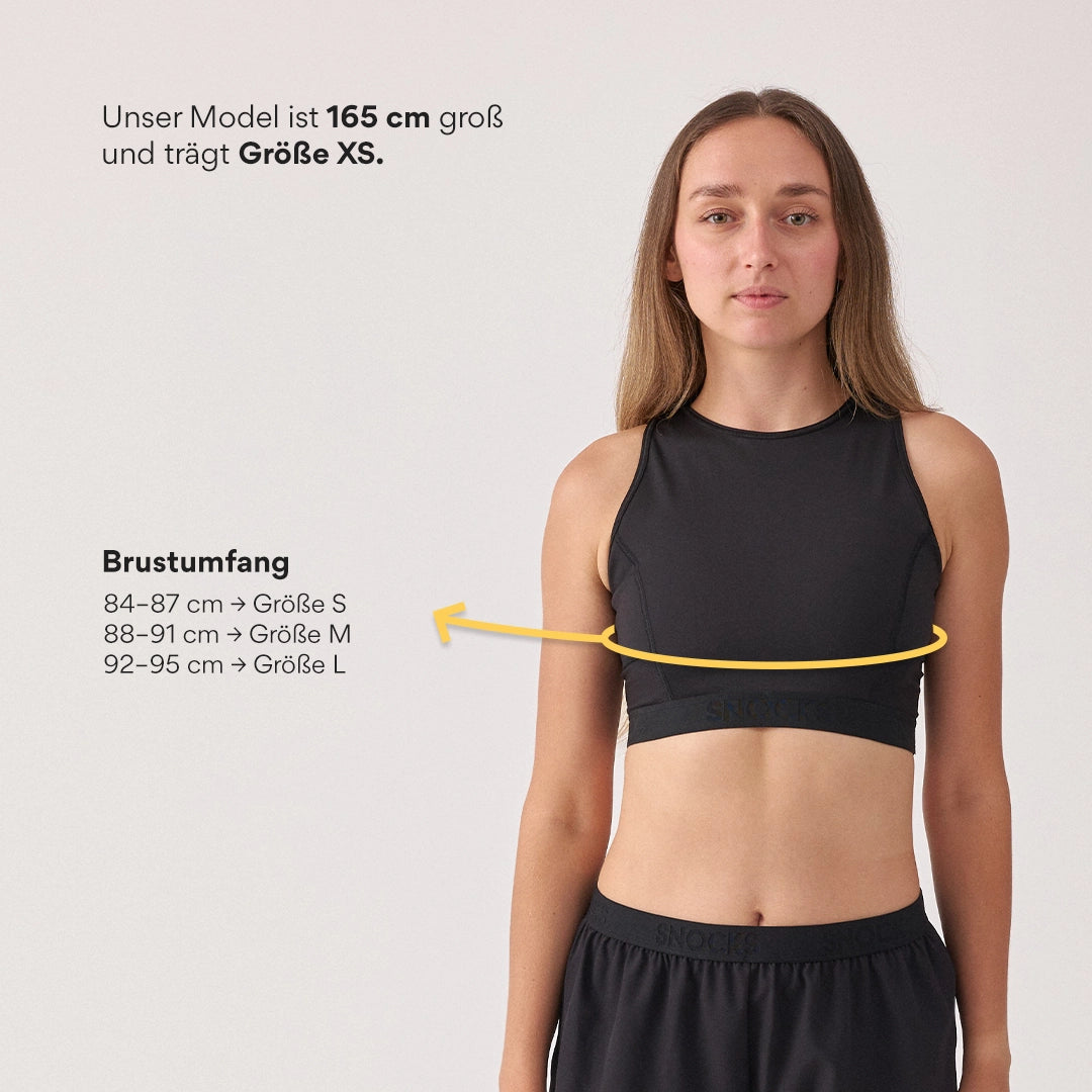 Sport-BH mit Logo | Schwarz – 10