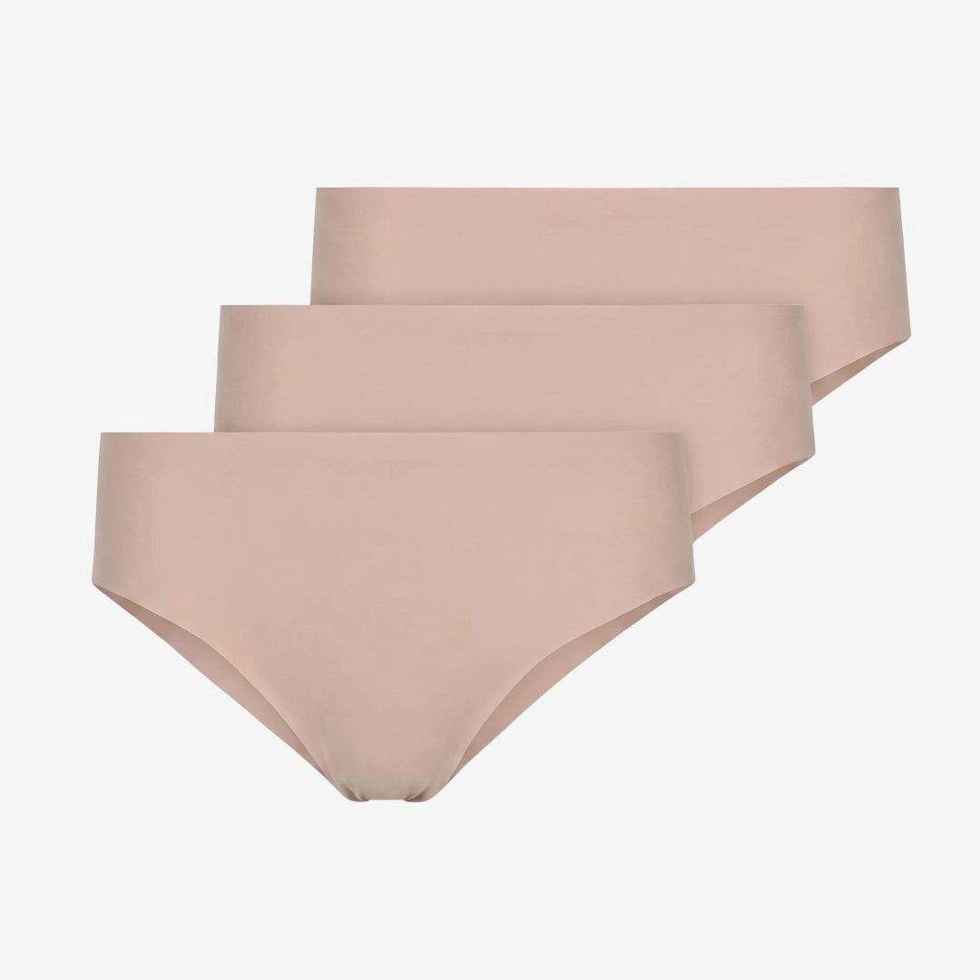 Microfiber High Waist Seamless Hipster | Beige – 11