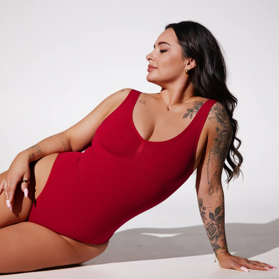 Shaping Body mit breiten Trägern | Classic Red – 2