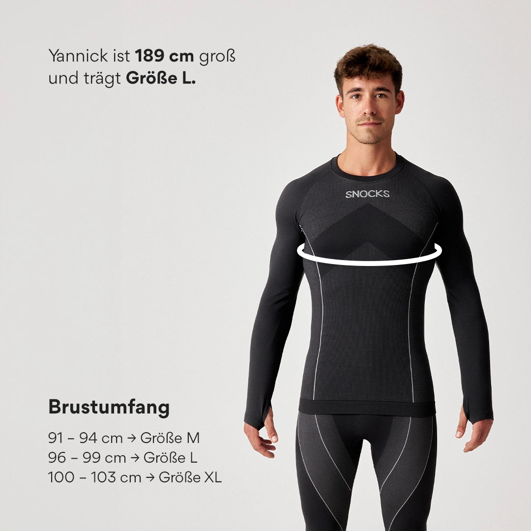 Thermounterhemd Herren | Schwarz – 9