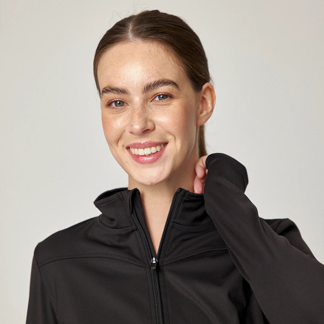 Sportjacke Damen mit Reißverschluss | Schwarz – 10