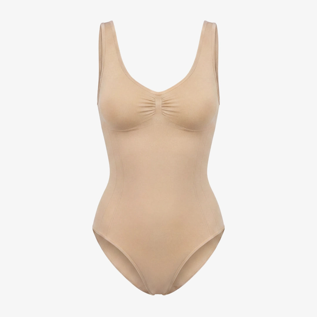 Shaping Body mit breiten Trägern | Beige