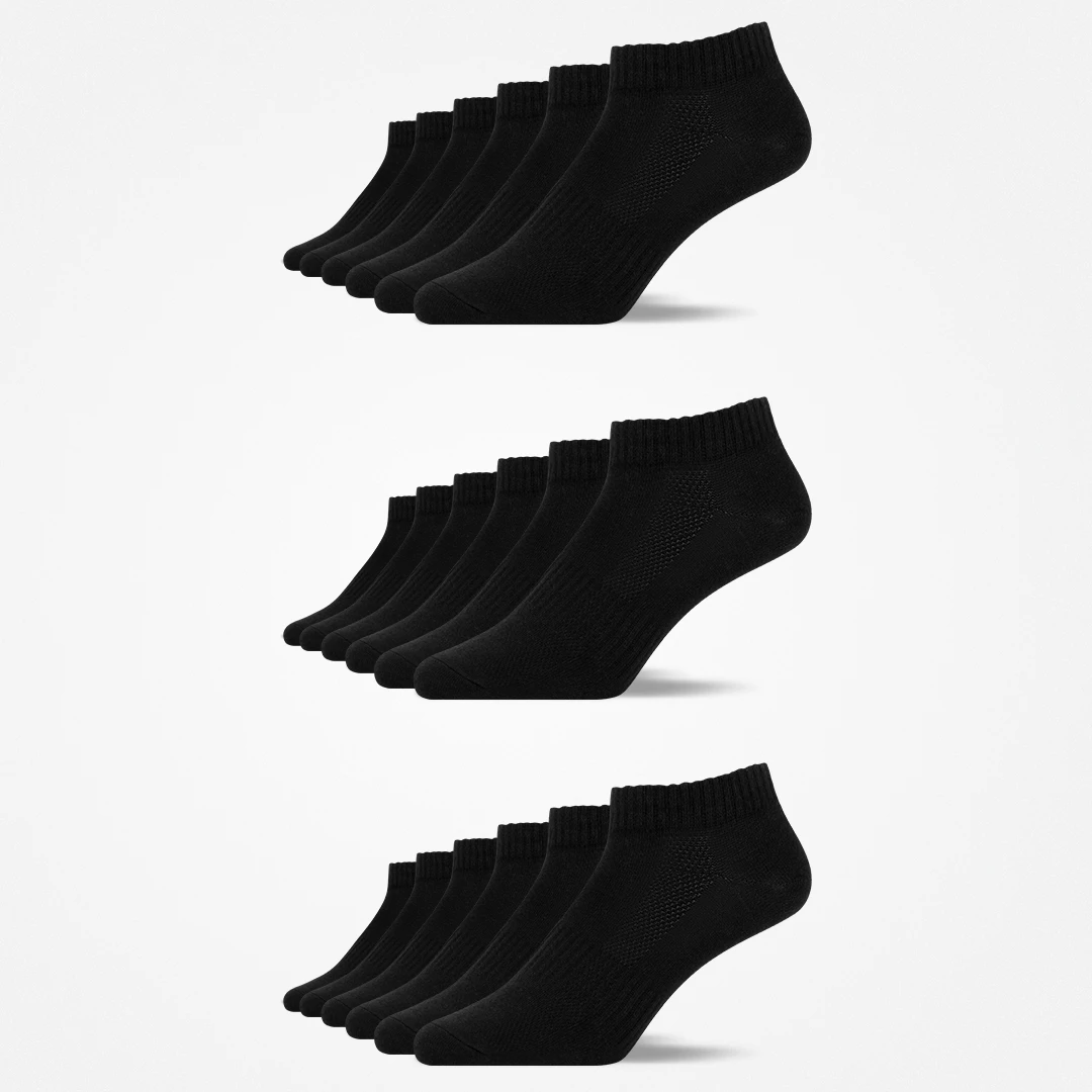 Quarter Socken | Schwarz – 11
