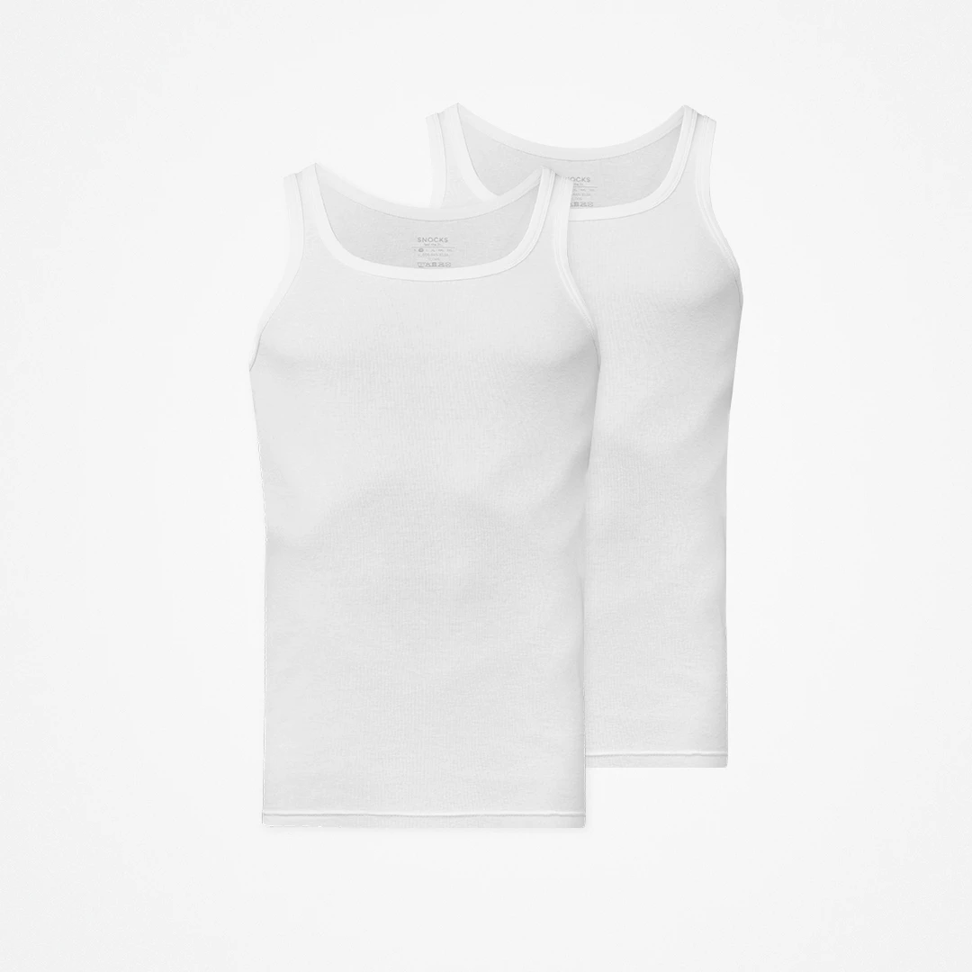 Unterhemd Tank Top Herren | Weiß