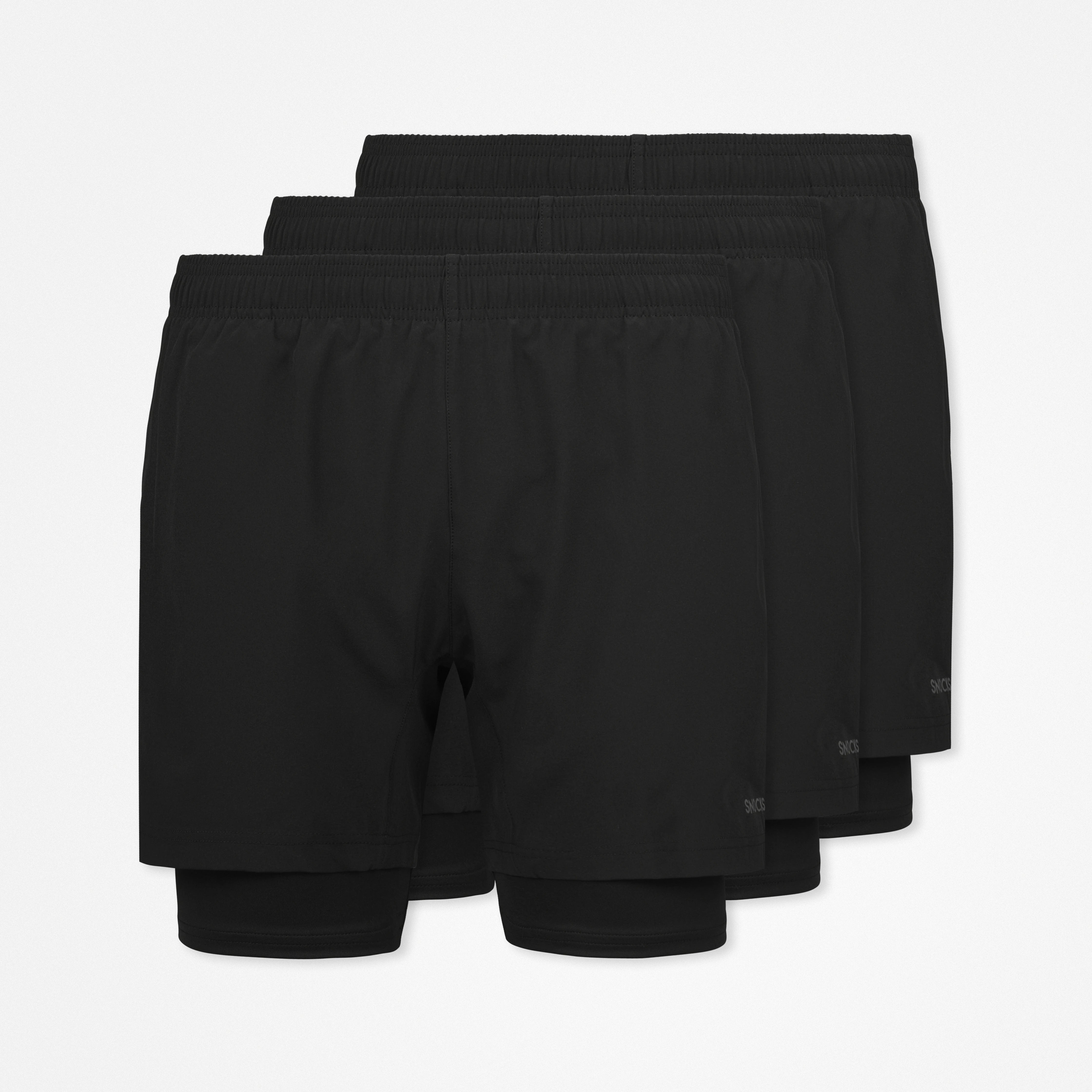 2 in 1 Shorts Herren | Schwarz – 12