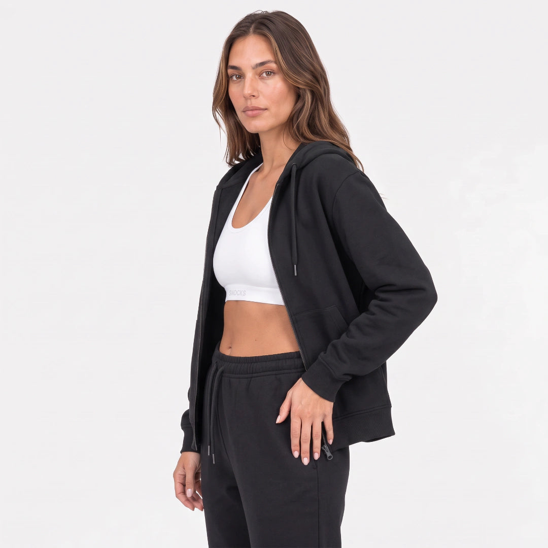 Sweatjacke Damen | Schwarz – 4