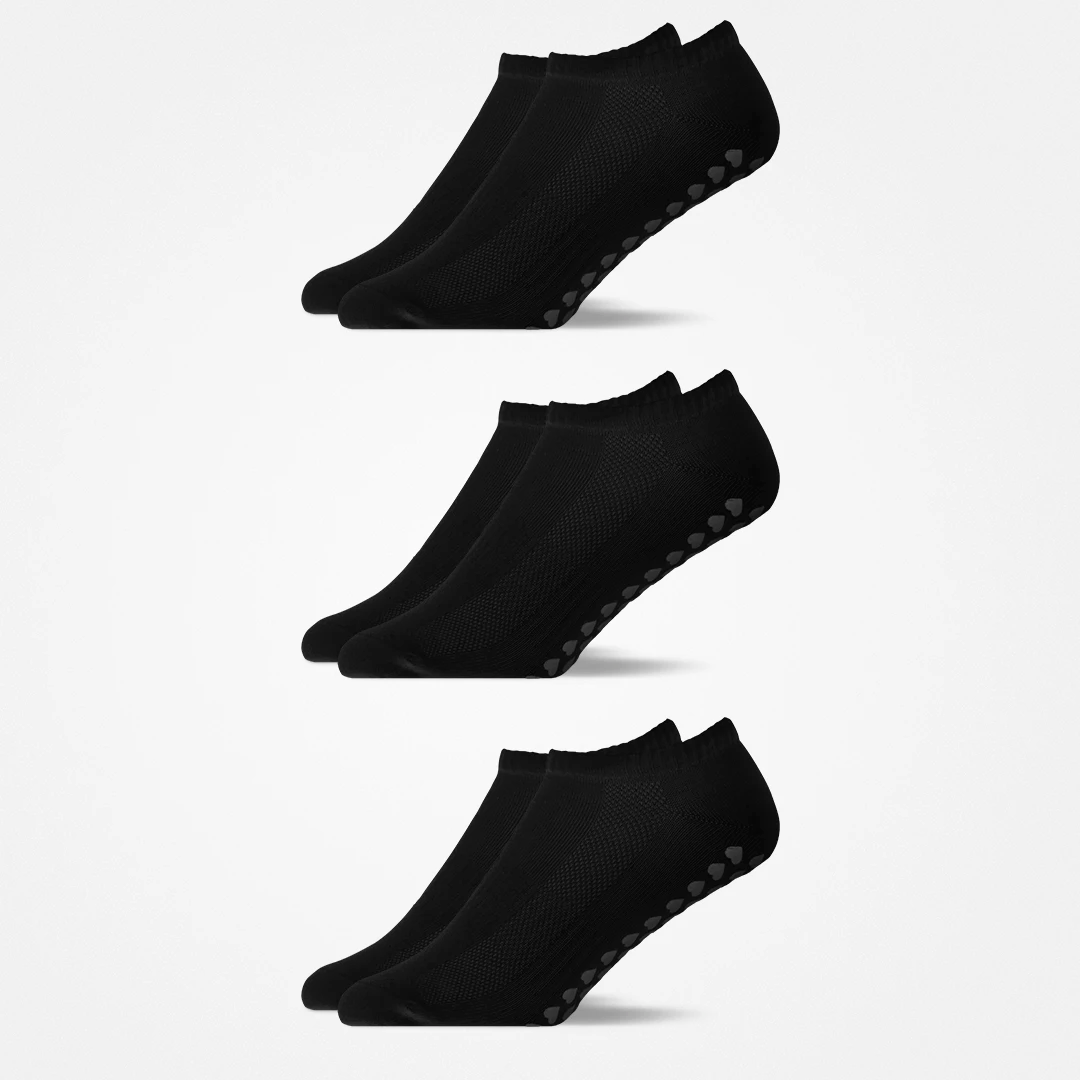 Pilates Socken knöchellang | Schwarz – 9