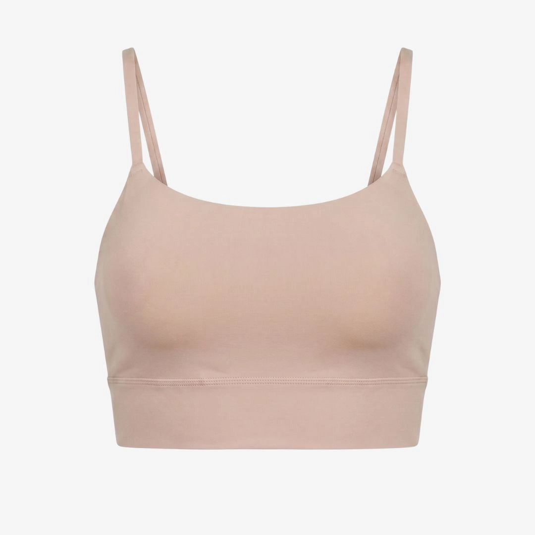 Microfiber Seamless Bralette | Beige – 11