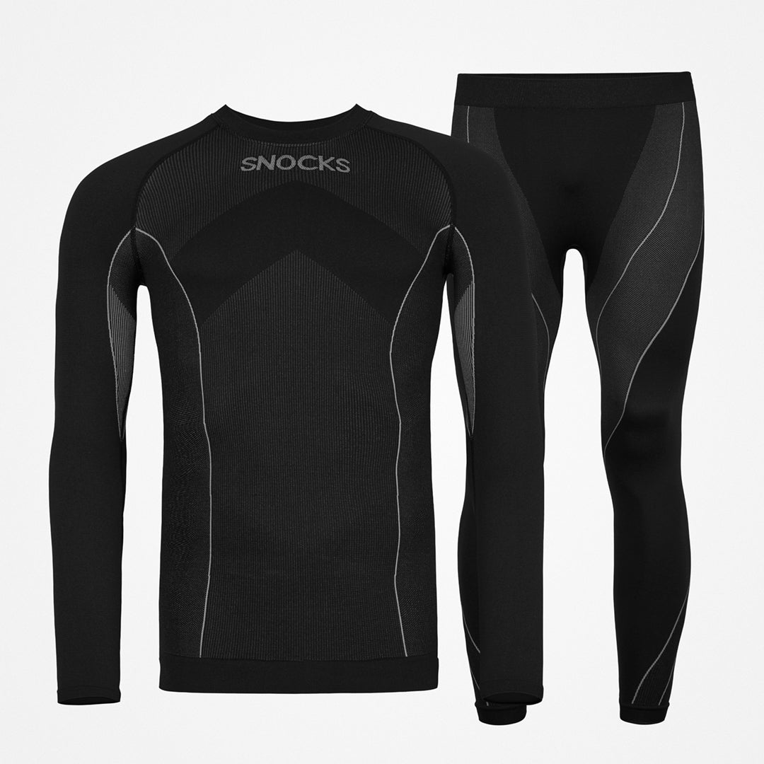 Thermounterwäsche Herren mit Daumenloch | Schwarz – 9