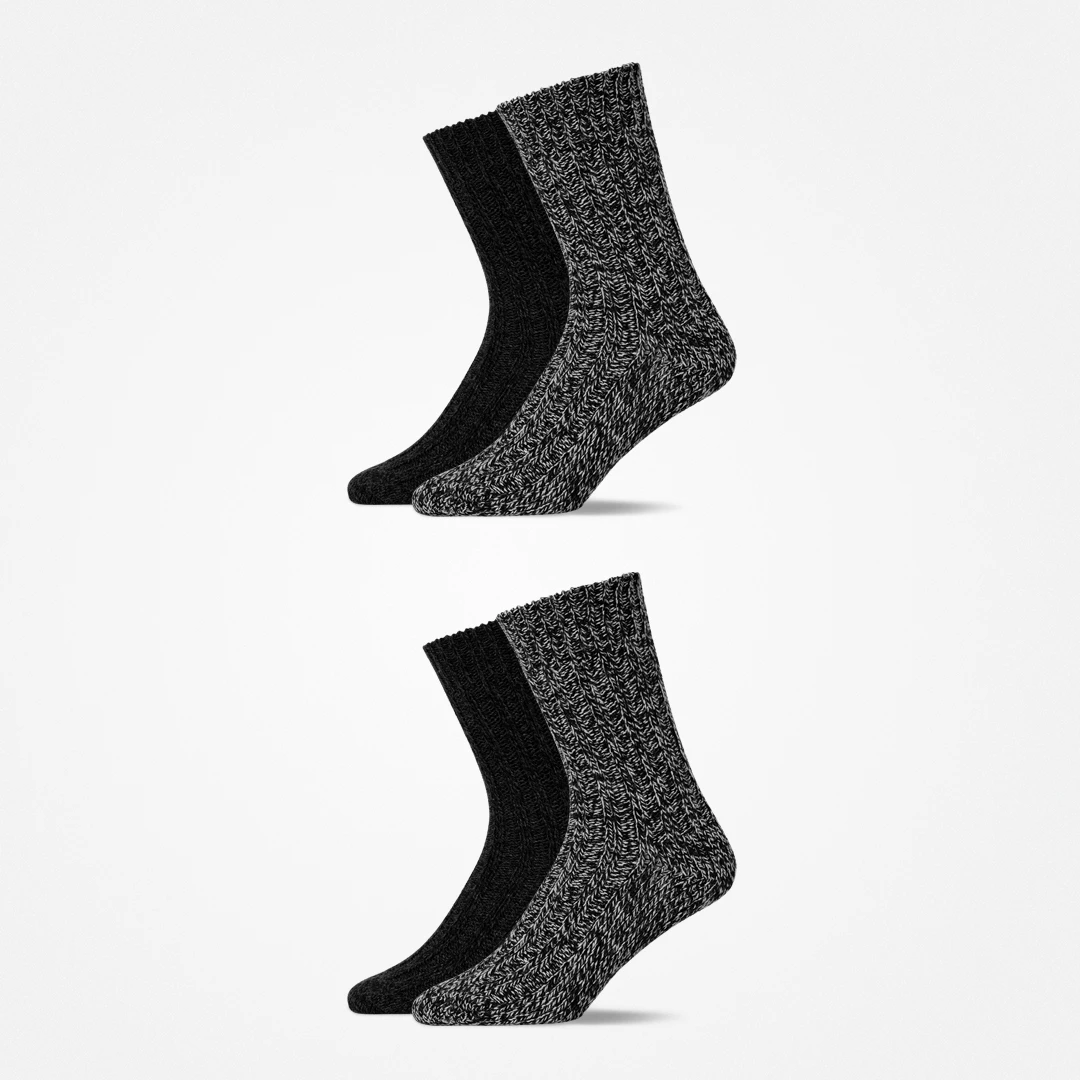 Norweger Socken | Mix (Grau/Schwarz) – 10