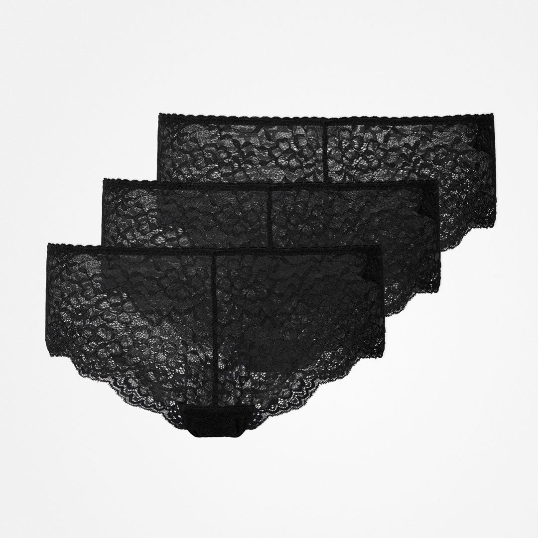 Hipster Panties aus Spitze | Schwarz – 12