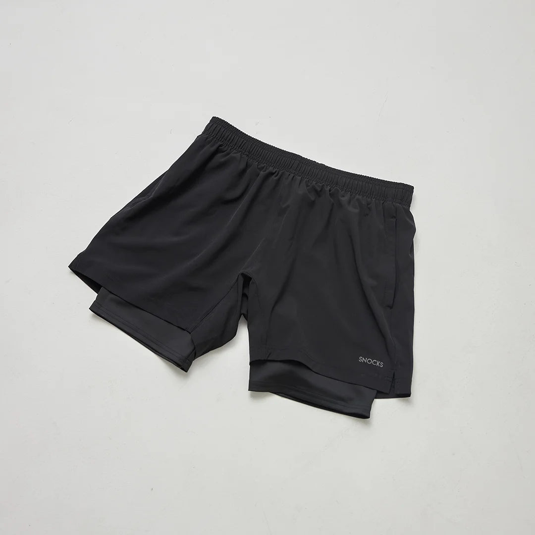 2 in 1 Shorts Herren | Schwarz – 7