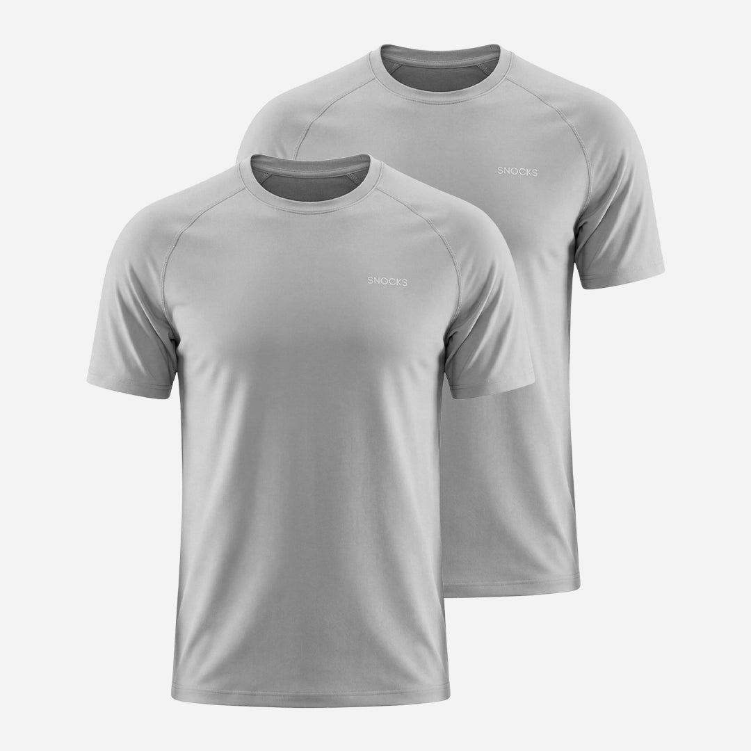 Trainingsshirt Raglan Herren | Silber Grau – 10