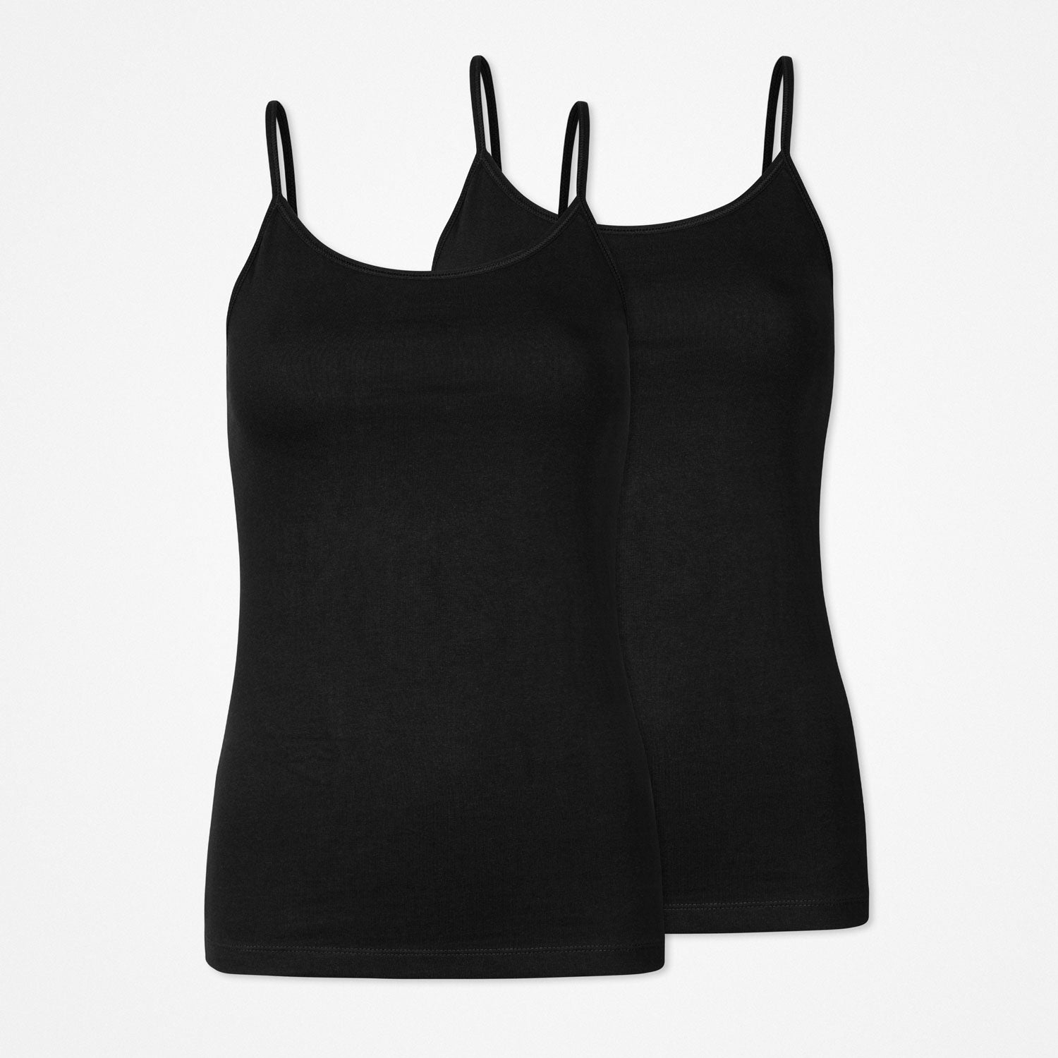 Damen Spaghetti Tops | Schwarz – 10