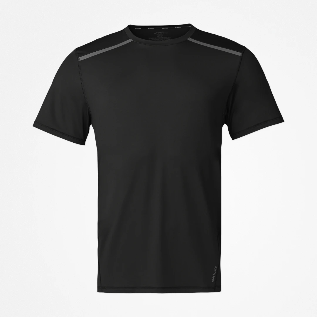 Trainingsshirt mit Reflexstreifen Herren | Schwarz – 10