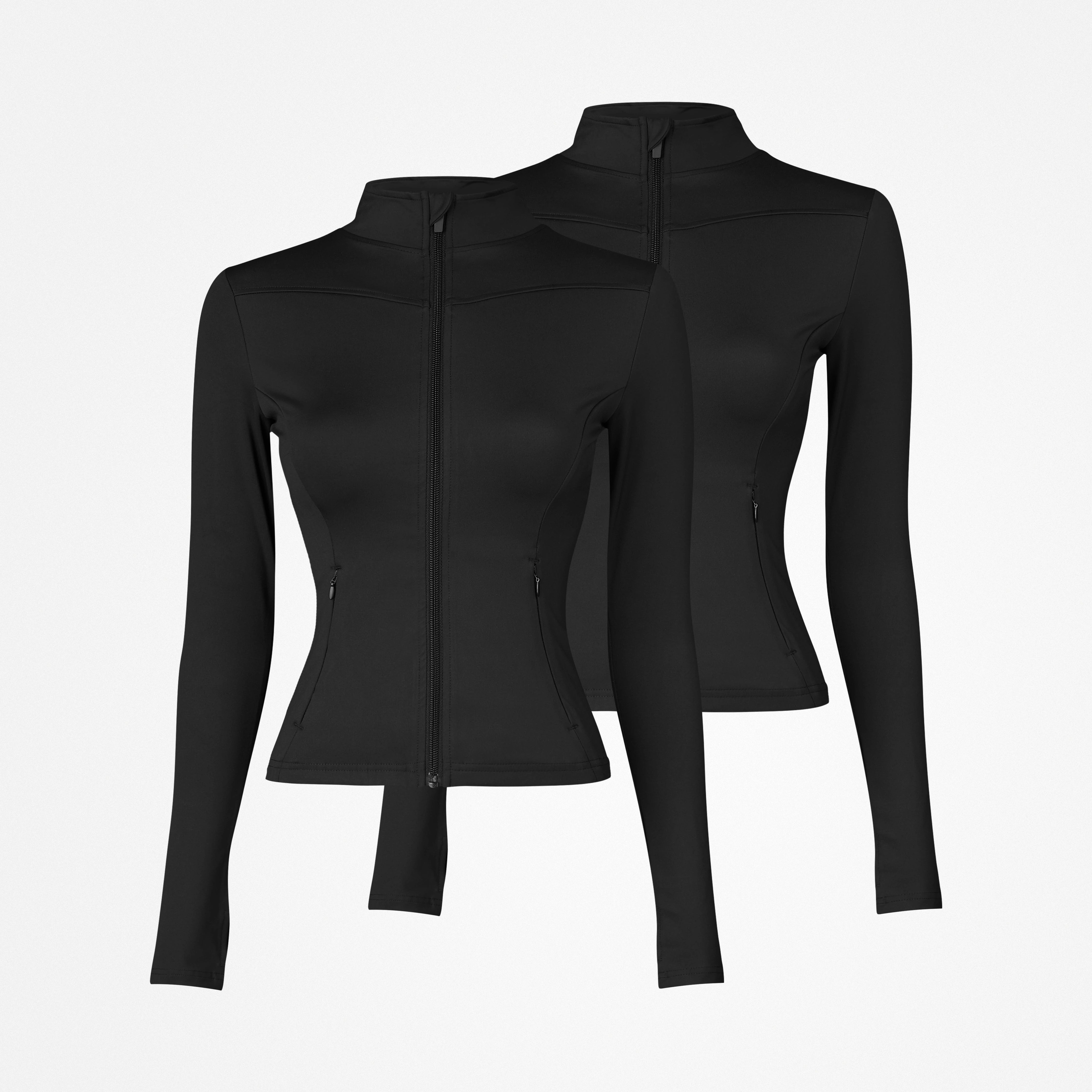 Sportjacke Damen mit Reißverschluss | Schwarz – 13