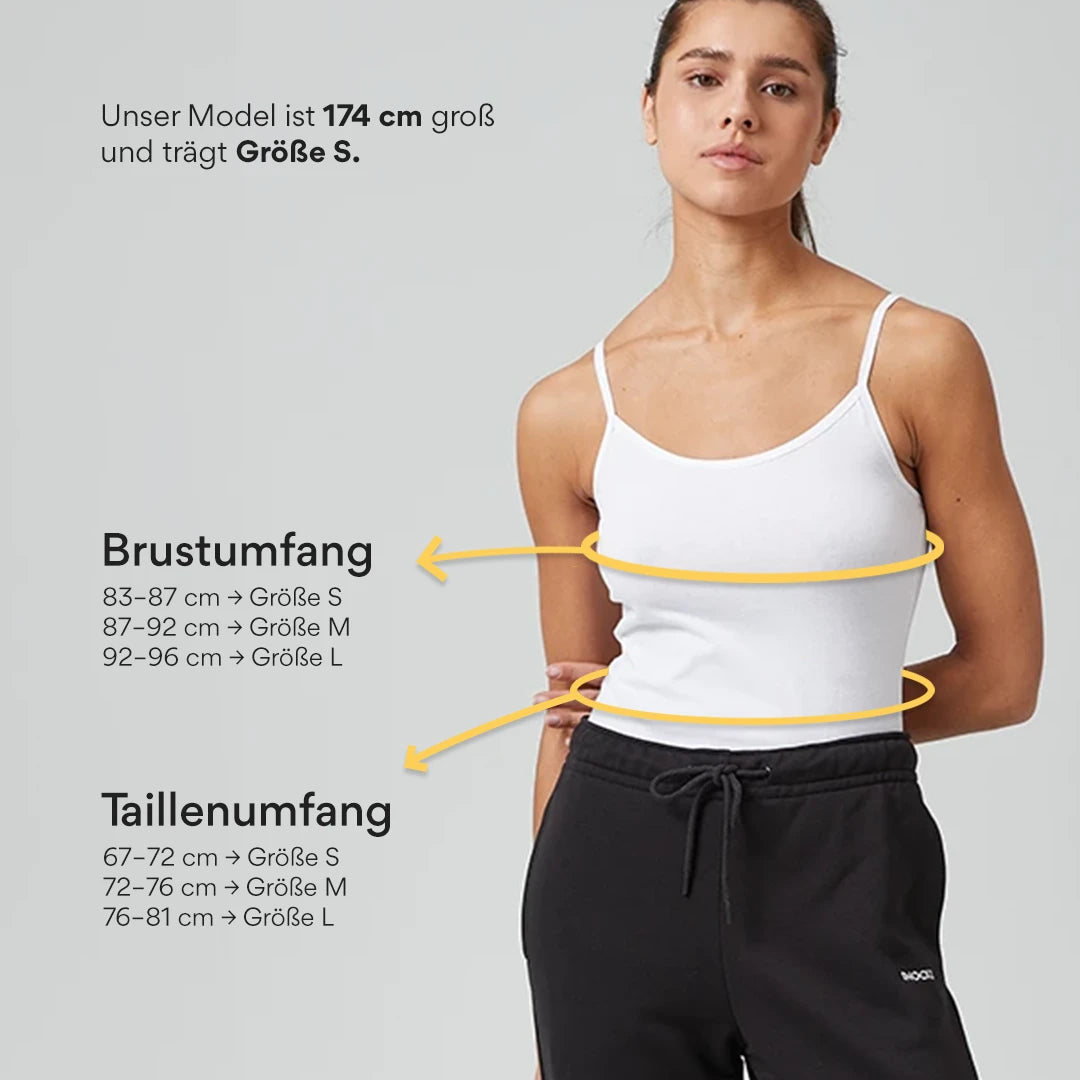 Damen Spaghetti Tops | Schwarz-Weiß – 9