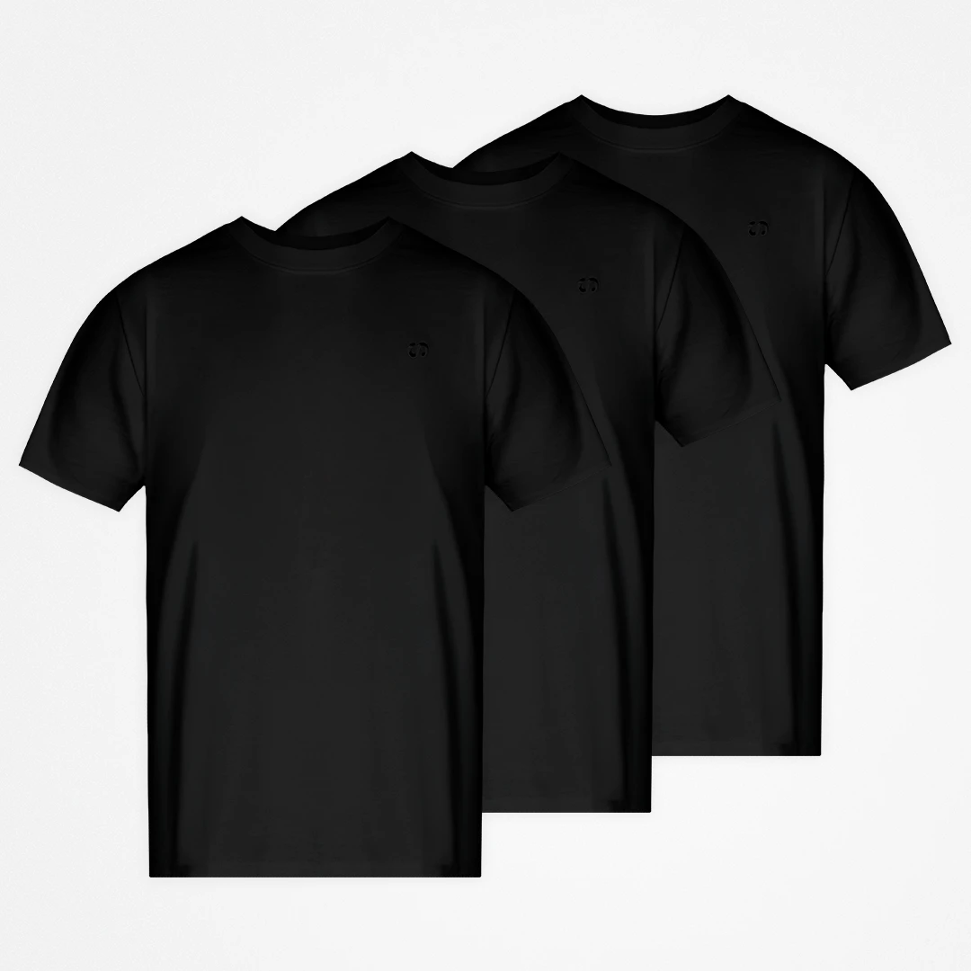 Basic T-Shirt Herren | Schwarz – 10